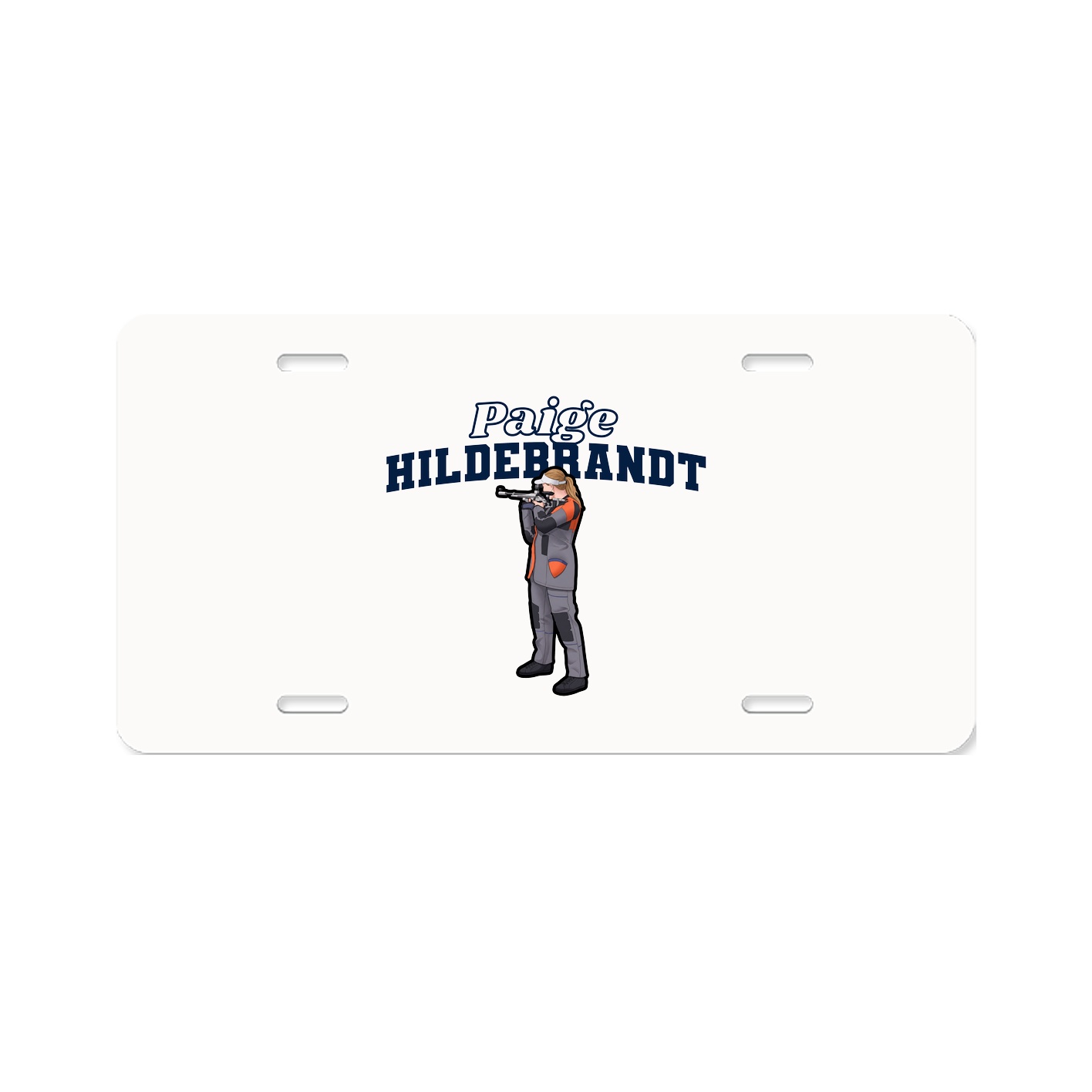 License Plate — Name Arch in Classic