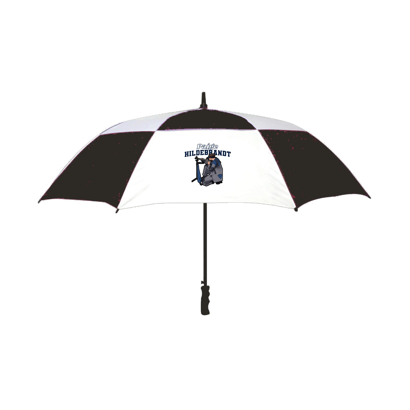 Golf Umbrella — Name Arch in Black