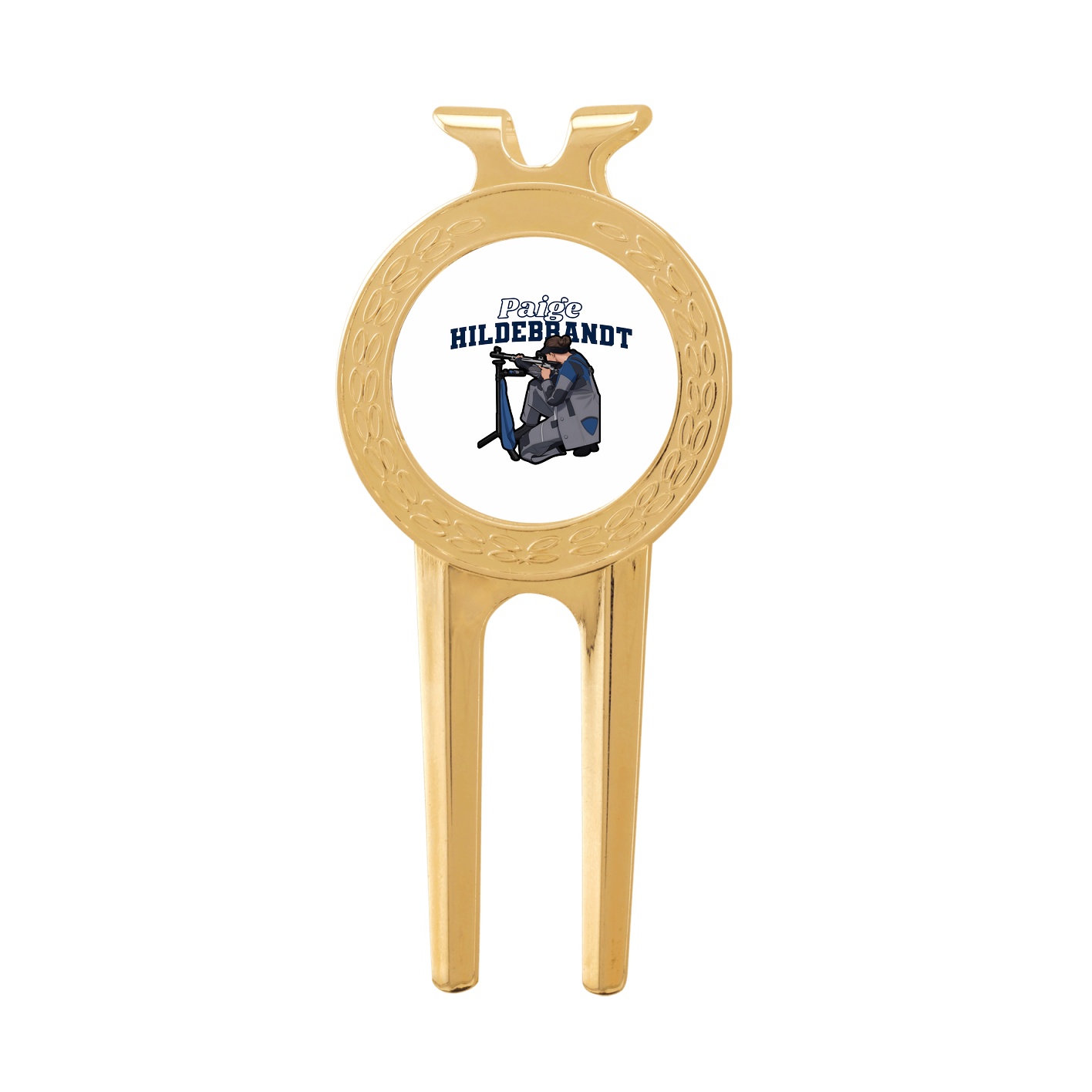 Divot Tool with Ball Marker — Name Arch in Classic