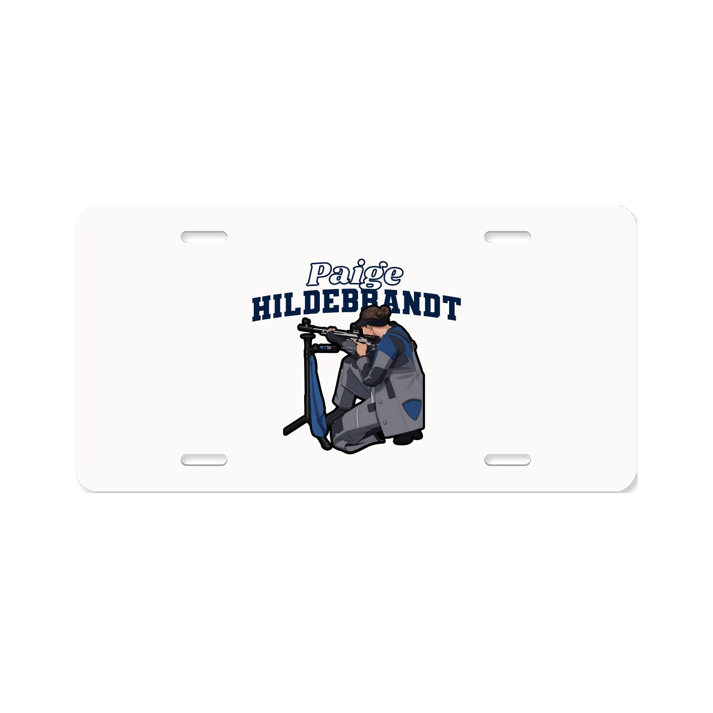 License Plate — Name Arch in Classic