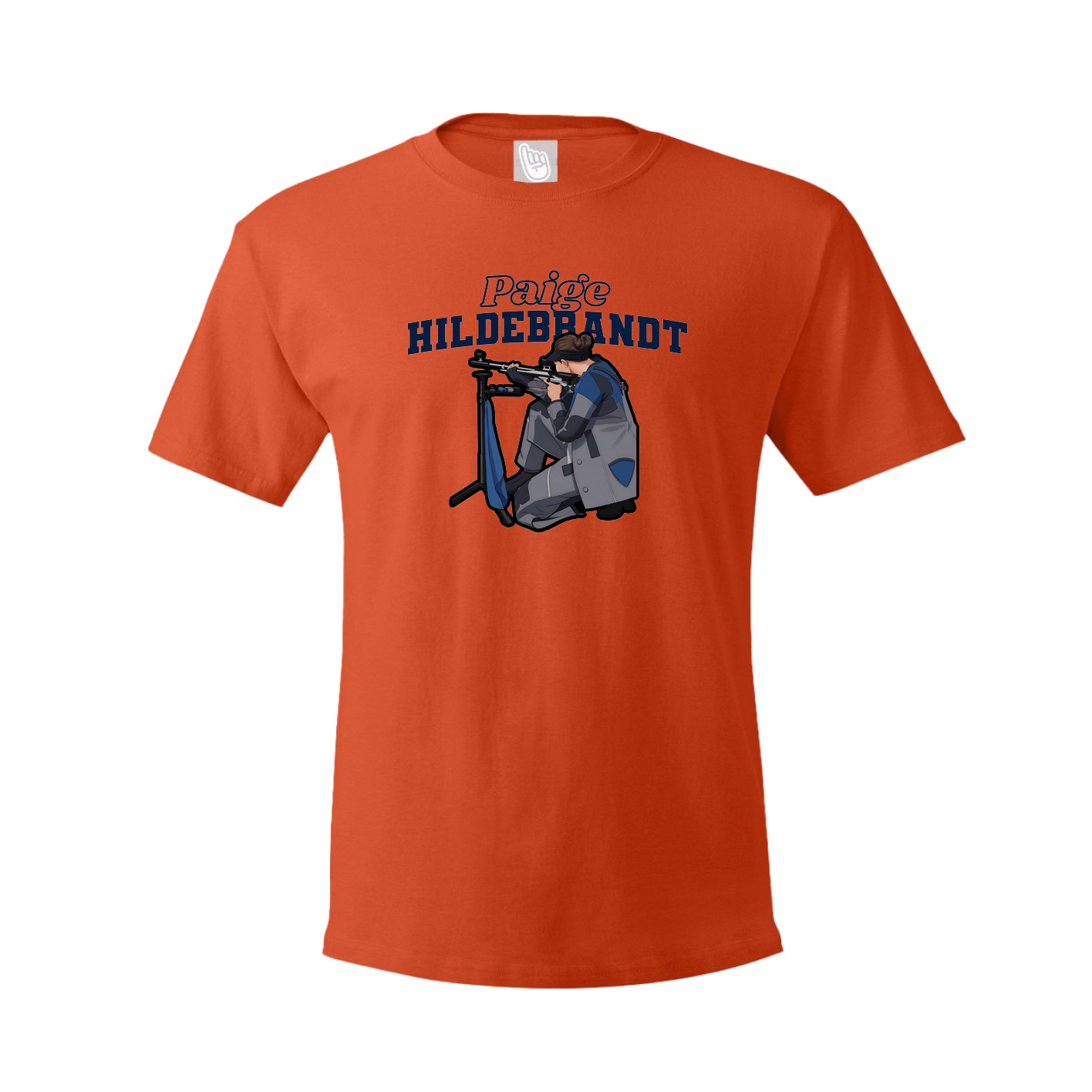 Youth Tee — Name Arch in Orange