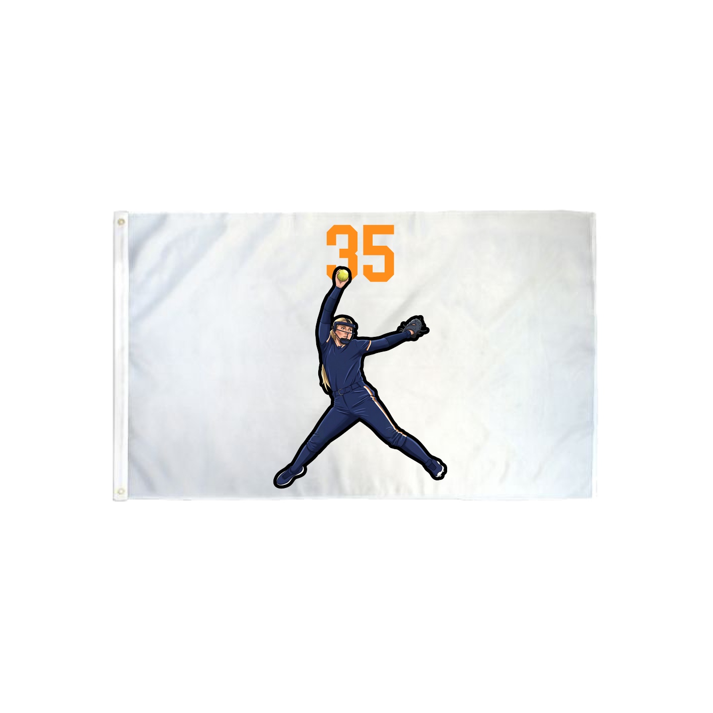 3x5 Flag — Number Top in Classic