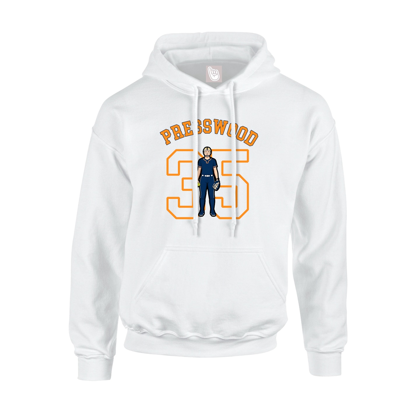 Hoodie — Shirsey Arch in White