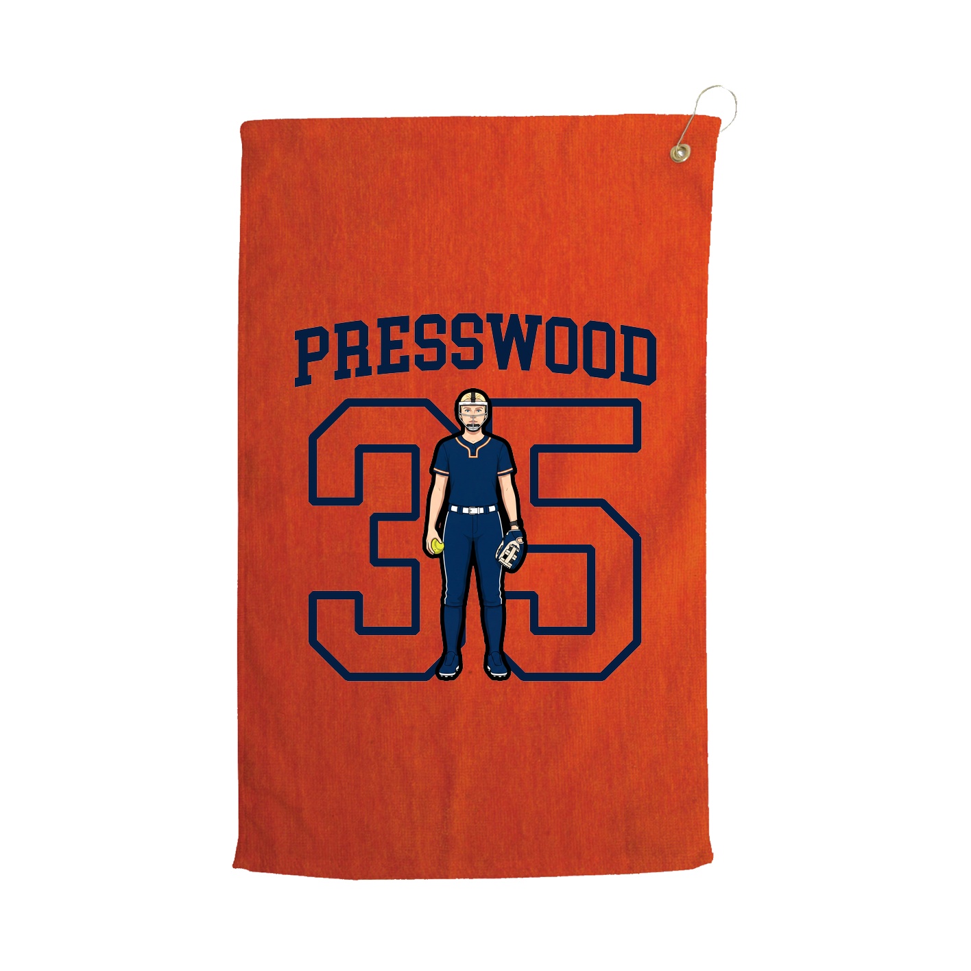 Golf Towel — Shirsey in Orange