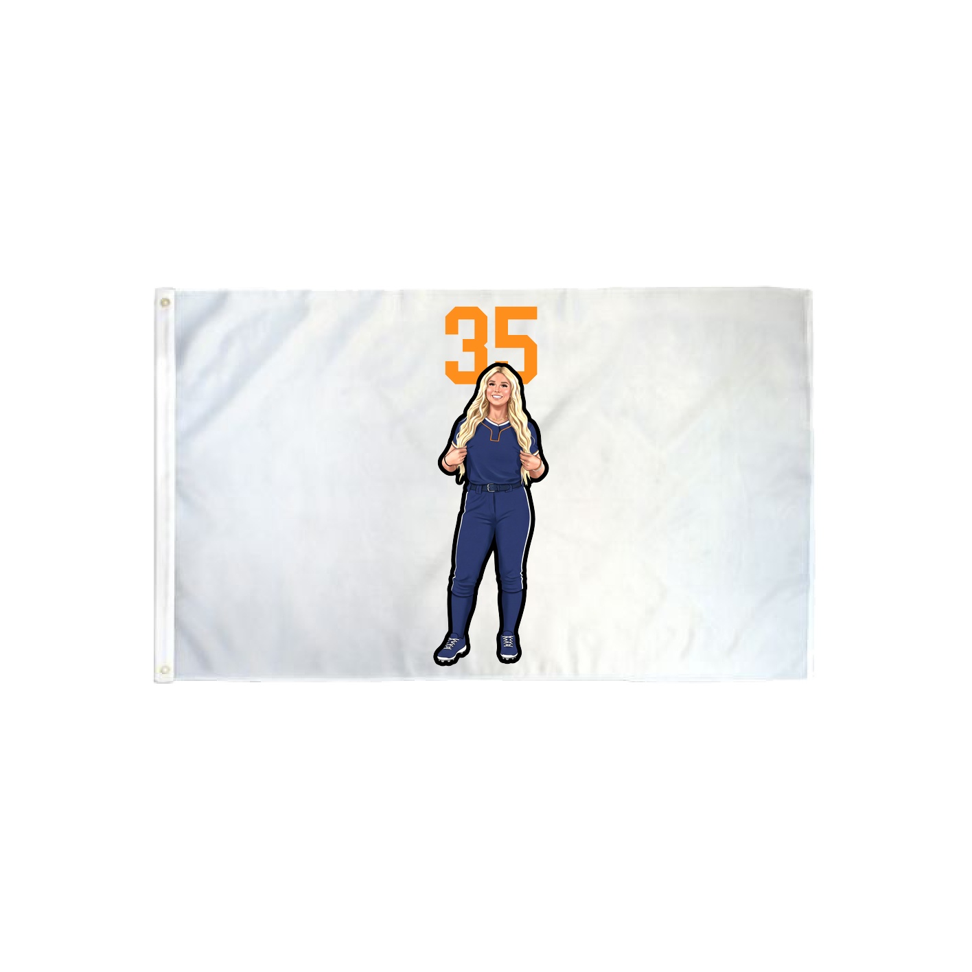 3x5 Flag — Number Top in Classic