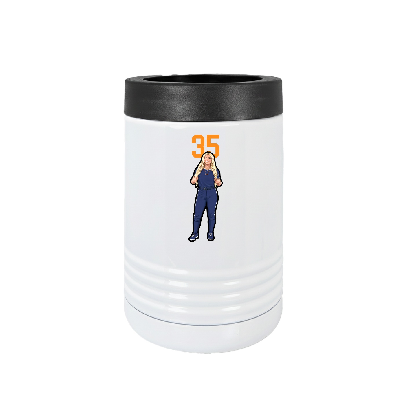 Beverage Holder — Number Top in White