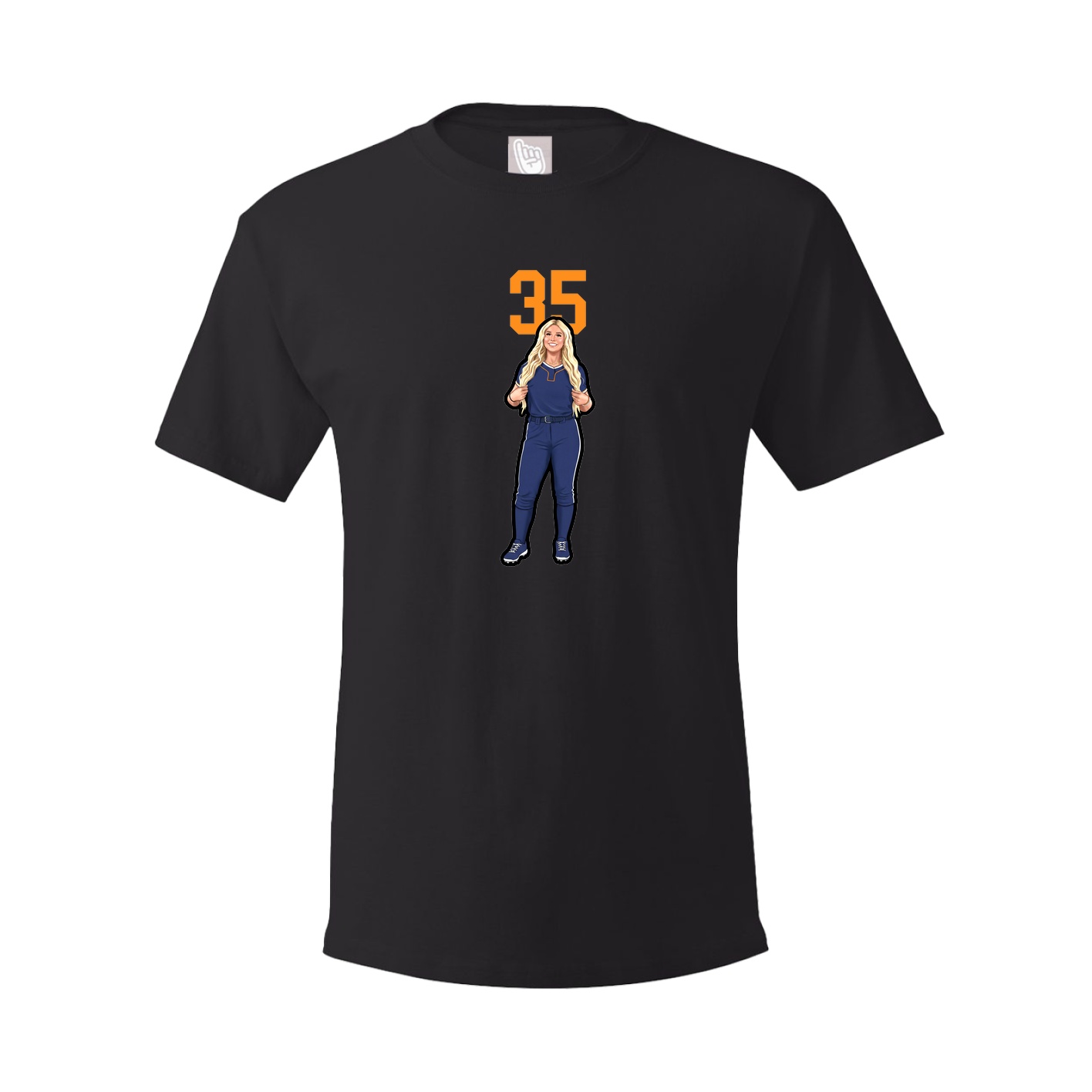 Tee — Number Top in Black