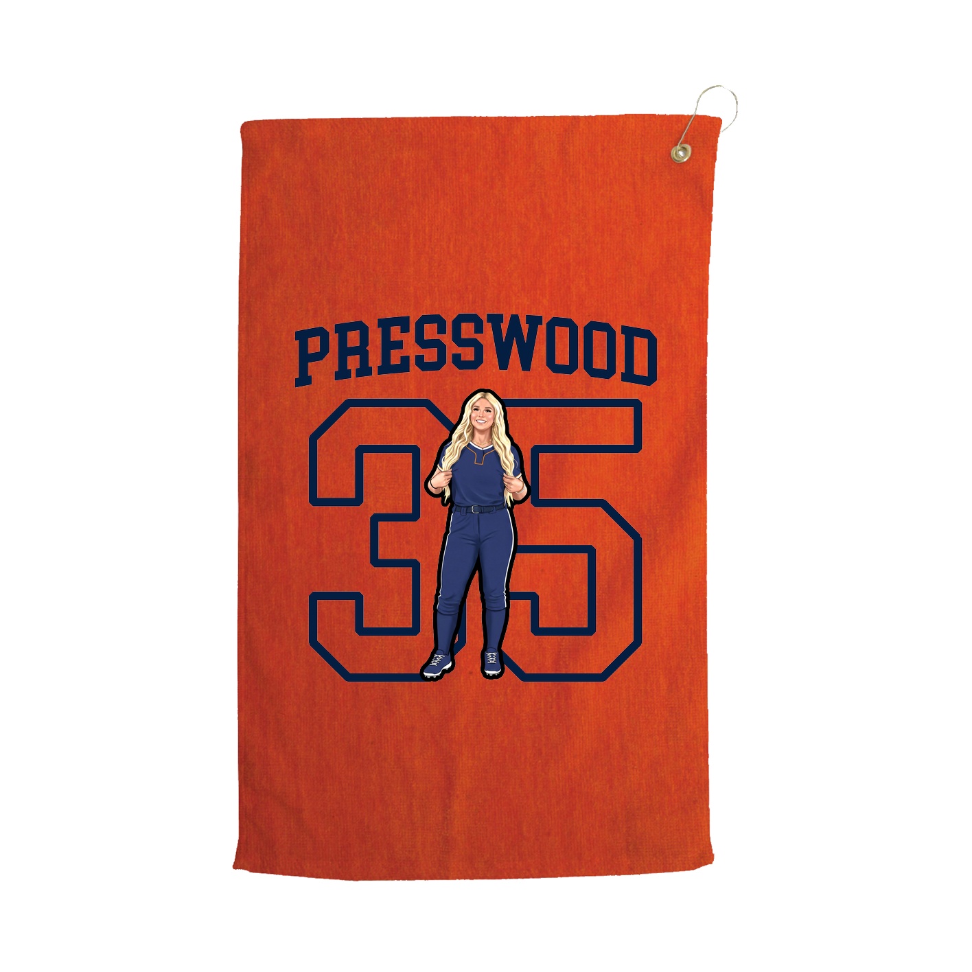 Golf Towel — Shirsey in Orange