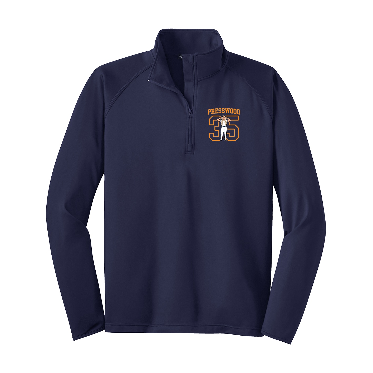 Q-Zip Pullover — Shirsey in Navy