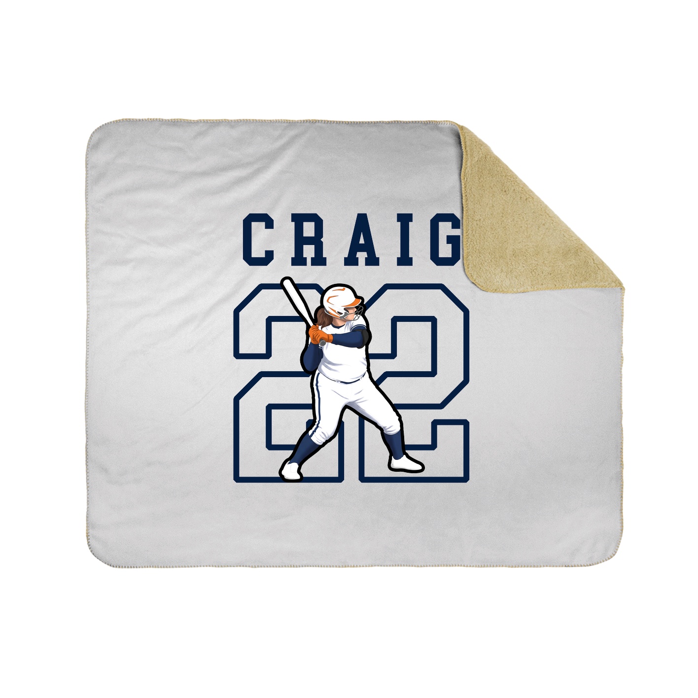 Throw Blanket — Shirsey in White