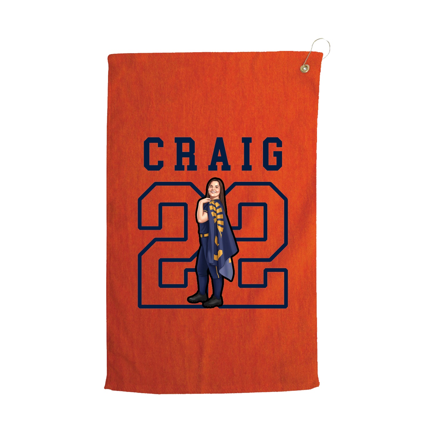 Golf Towel — Shirsey in Orange