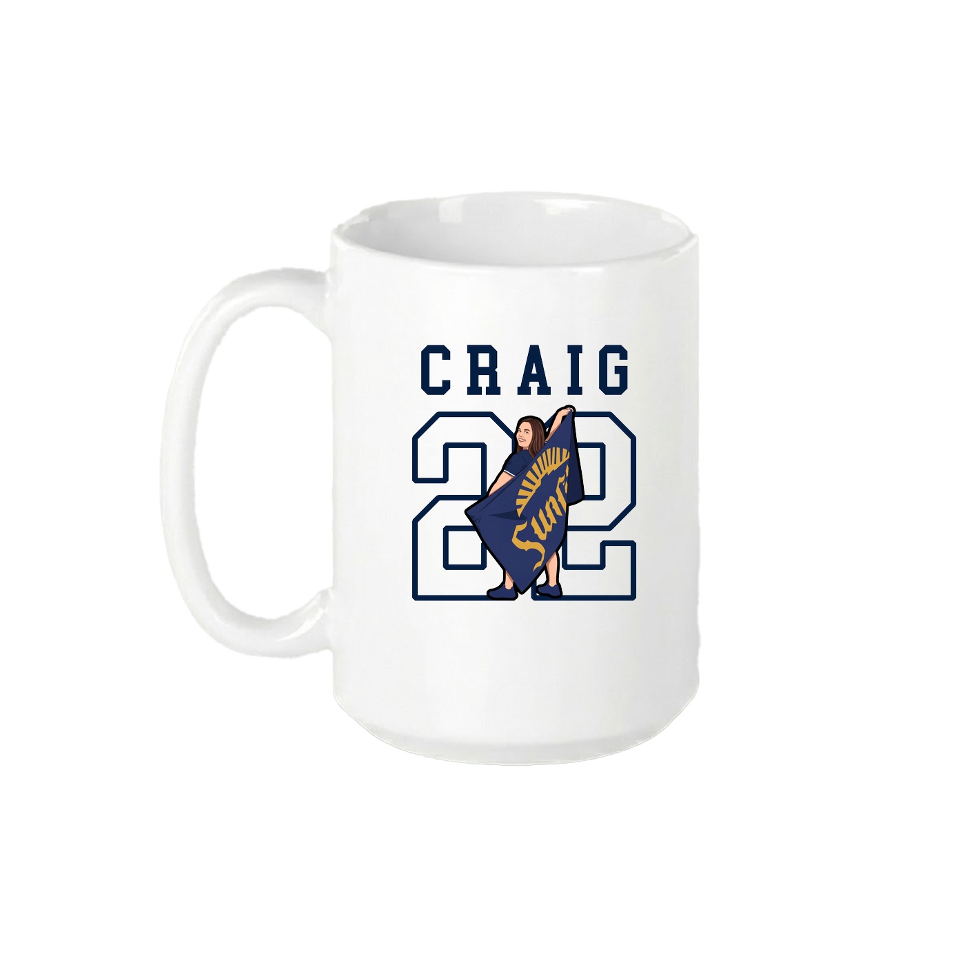 15oz Coffee Mug — Shirsey in White
