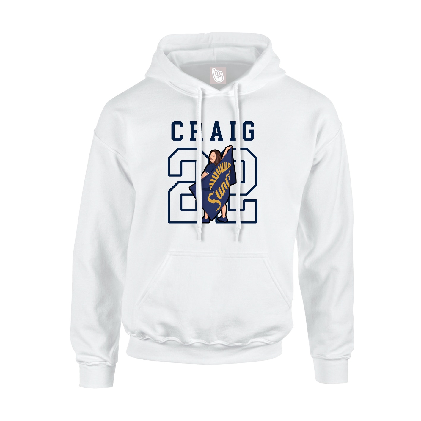 Youth Hoodie — Shirsey in White