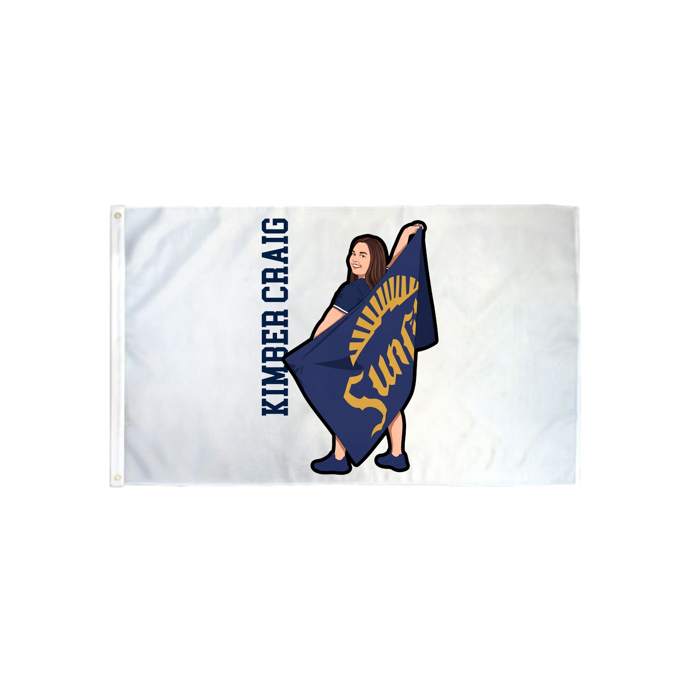 3x5 Flag — Name Vertical in Classic