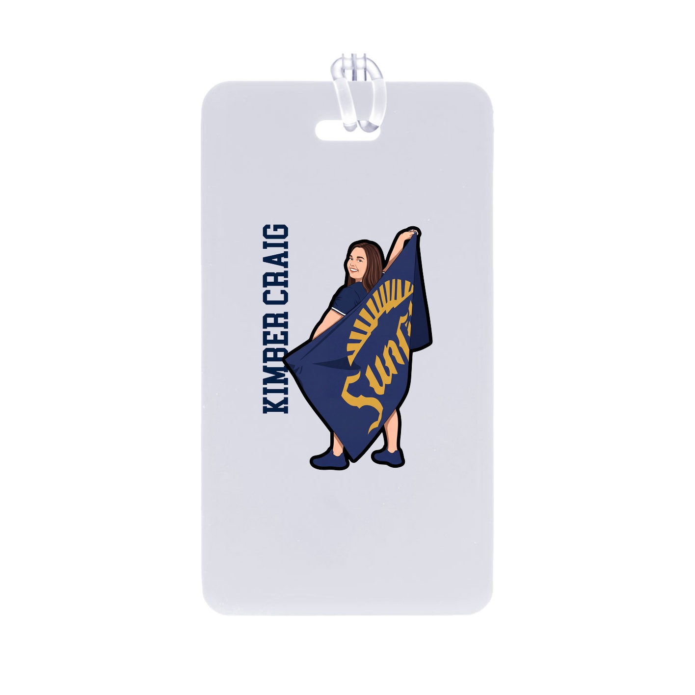 Bag Tag — Name Vertical in Classic