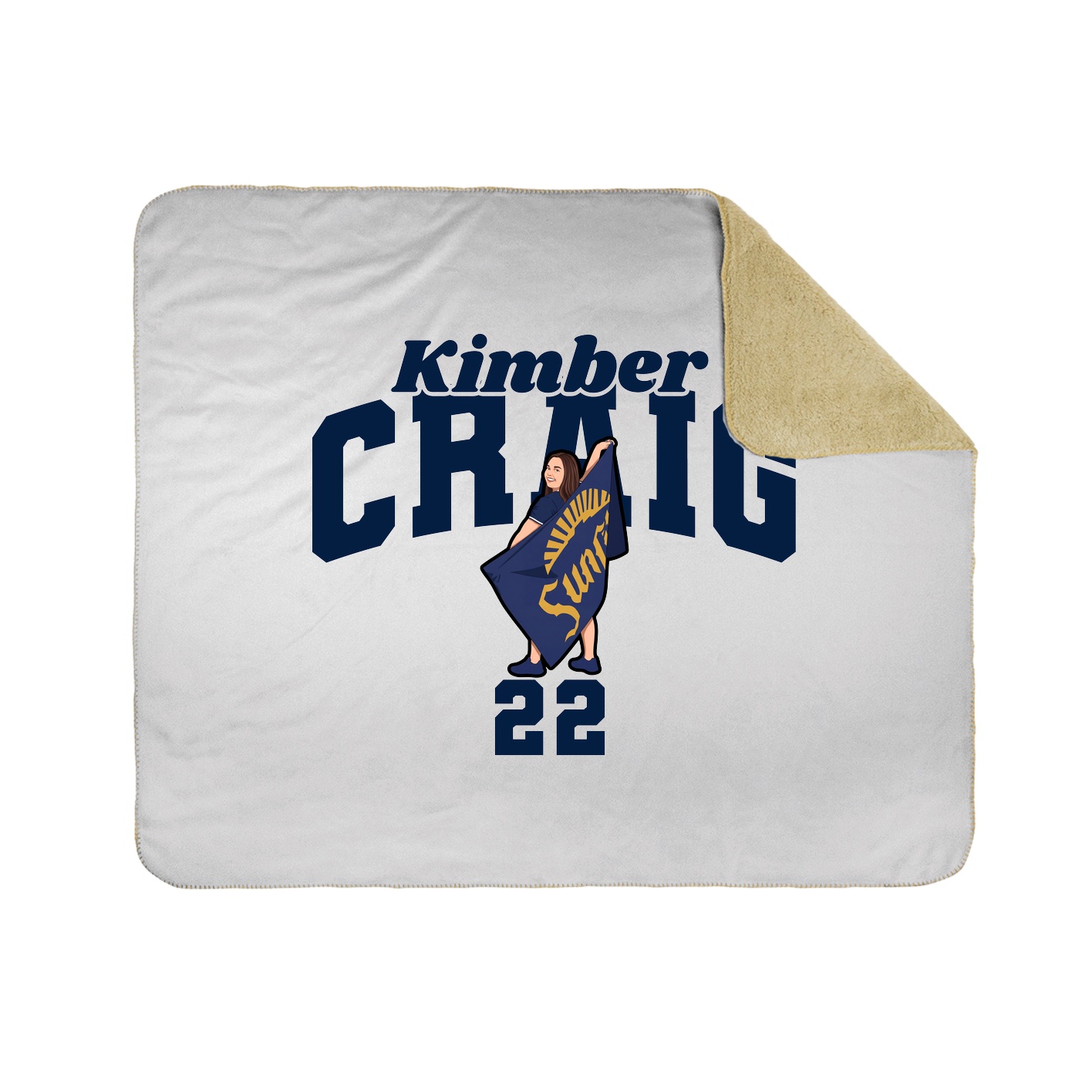 Throw Blanket — Signature Arch in White