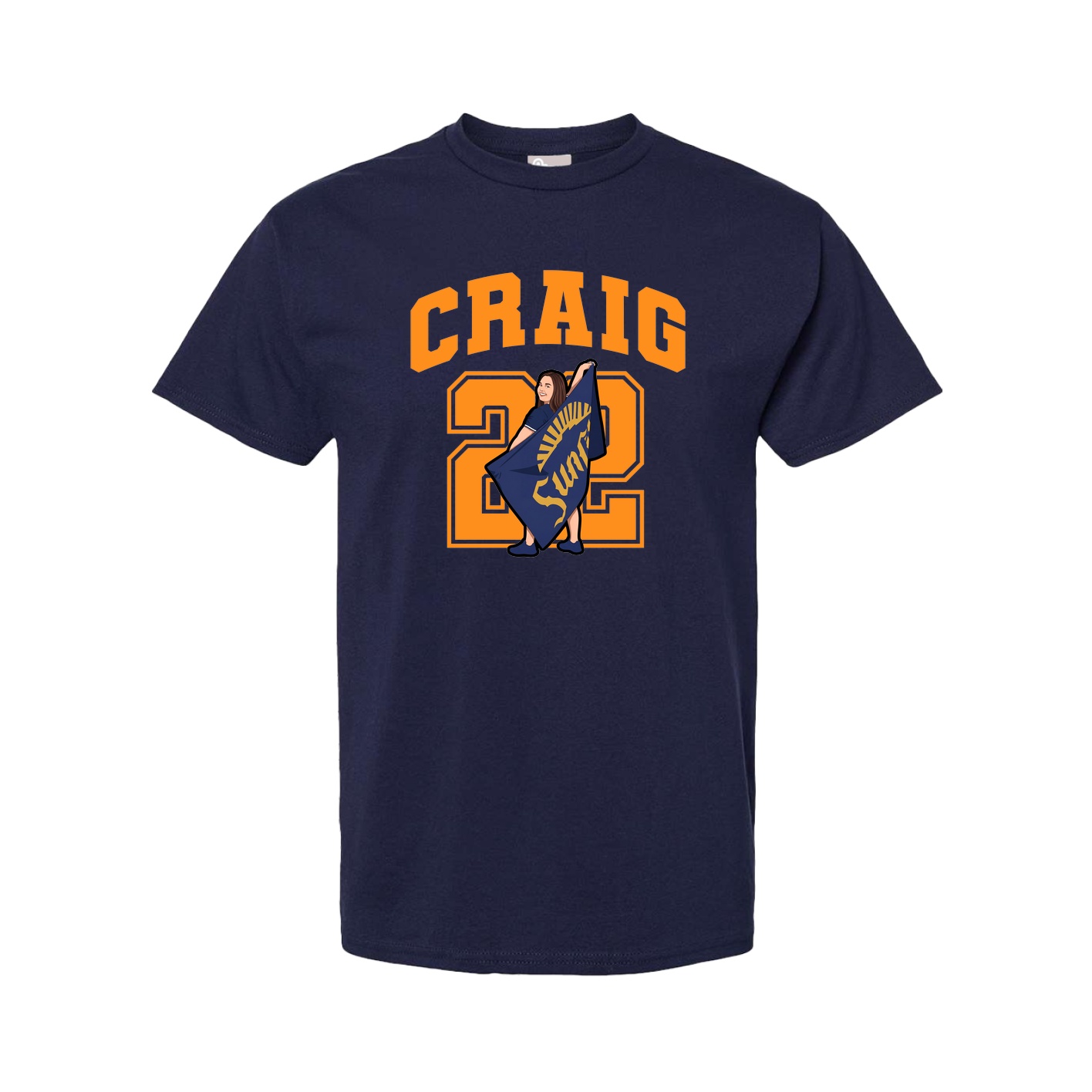 Tee — Number in Navy