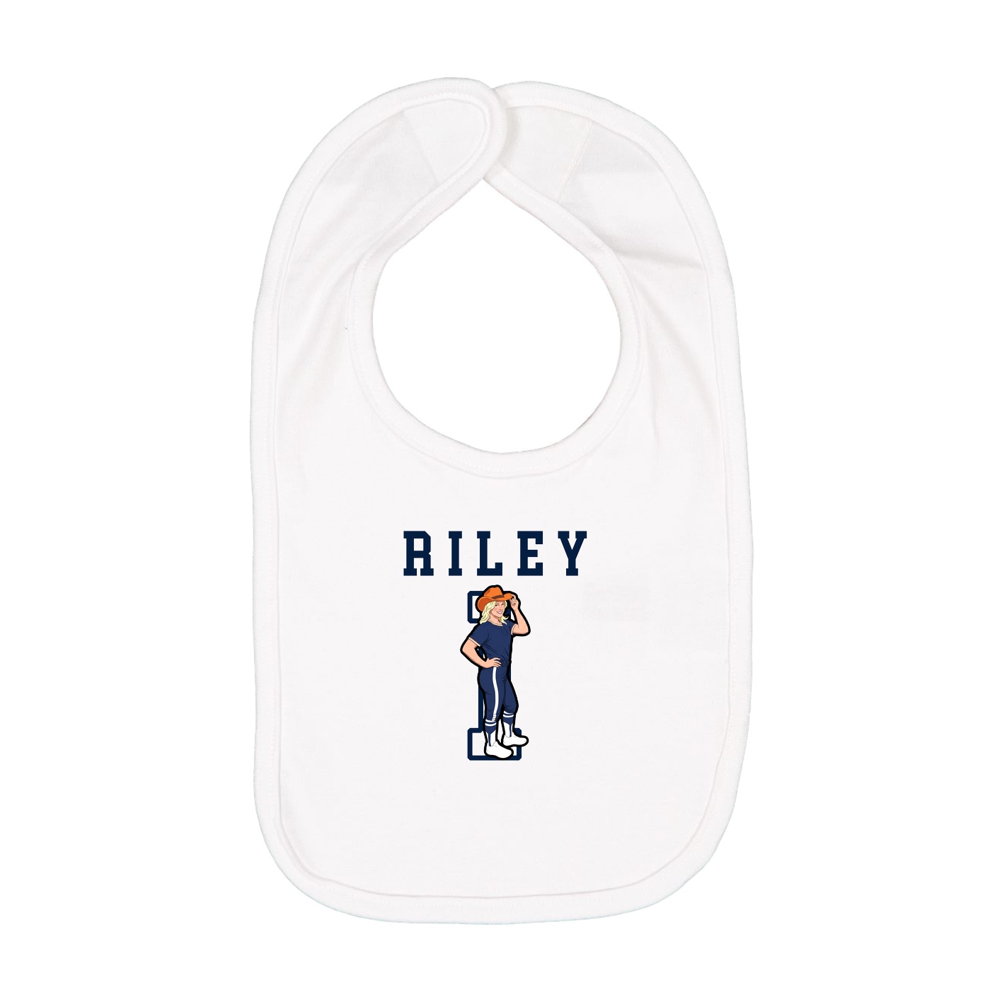 Infant Bib — Shirsey in White