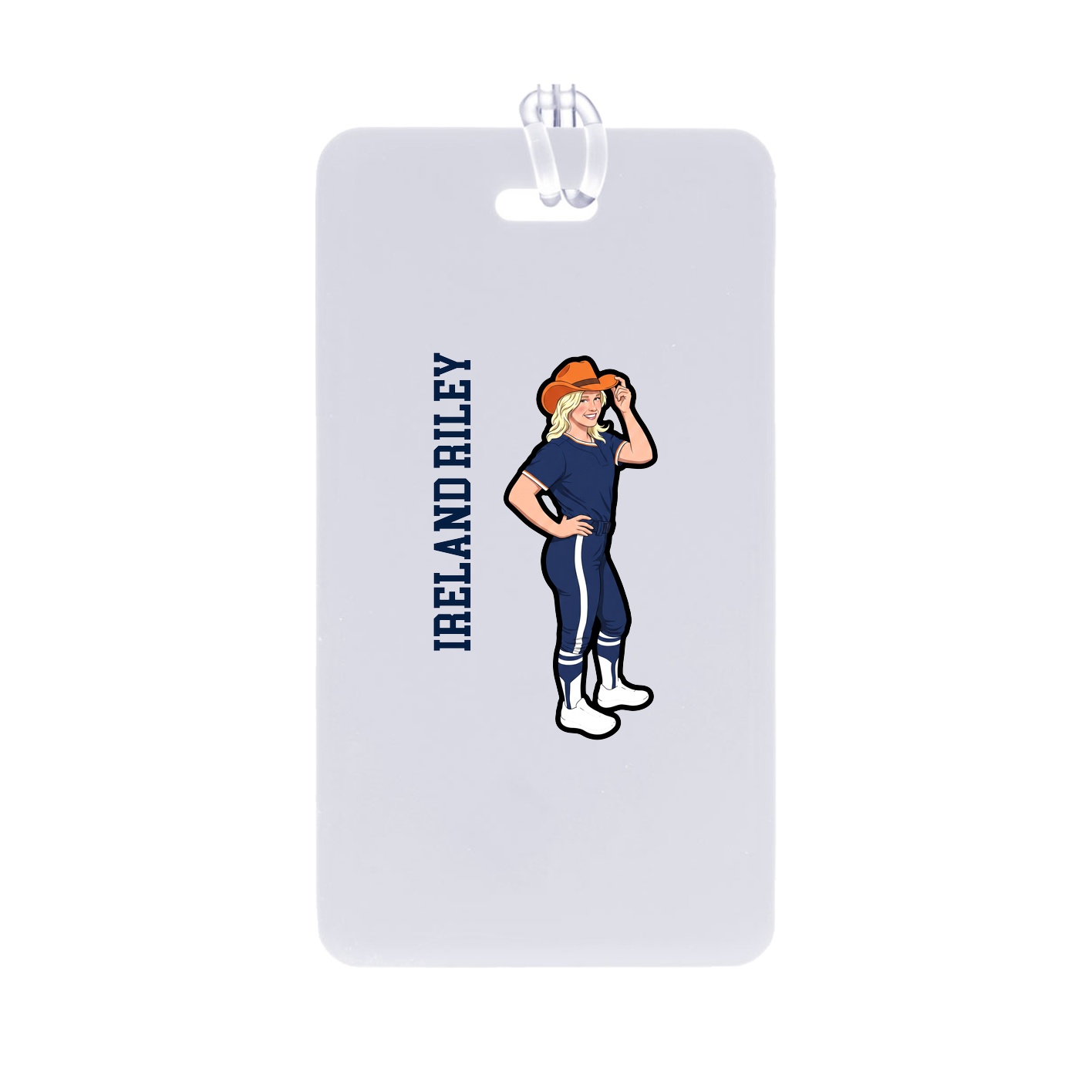 Bag Tag — Name Vertical in Classic