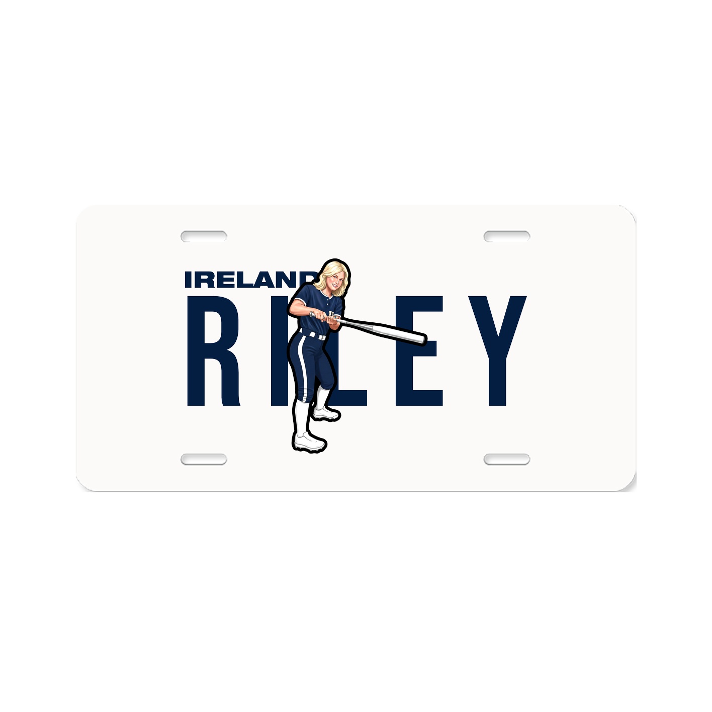 License Plate — Player Name in Classic