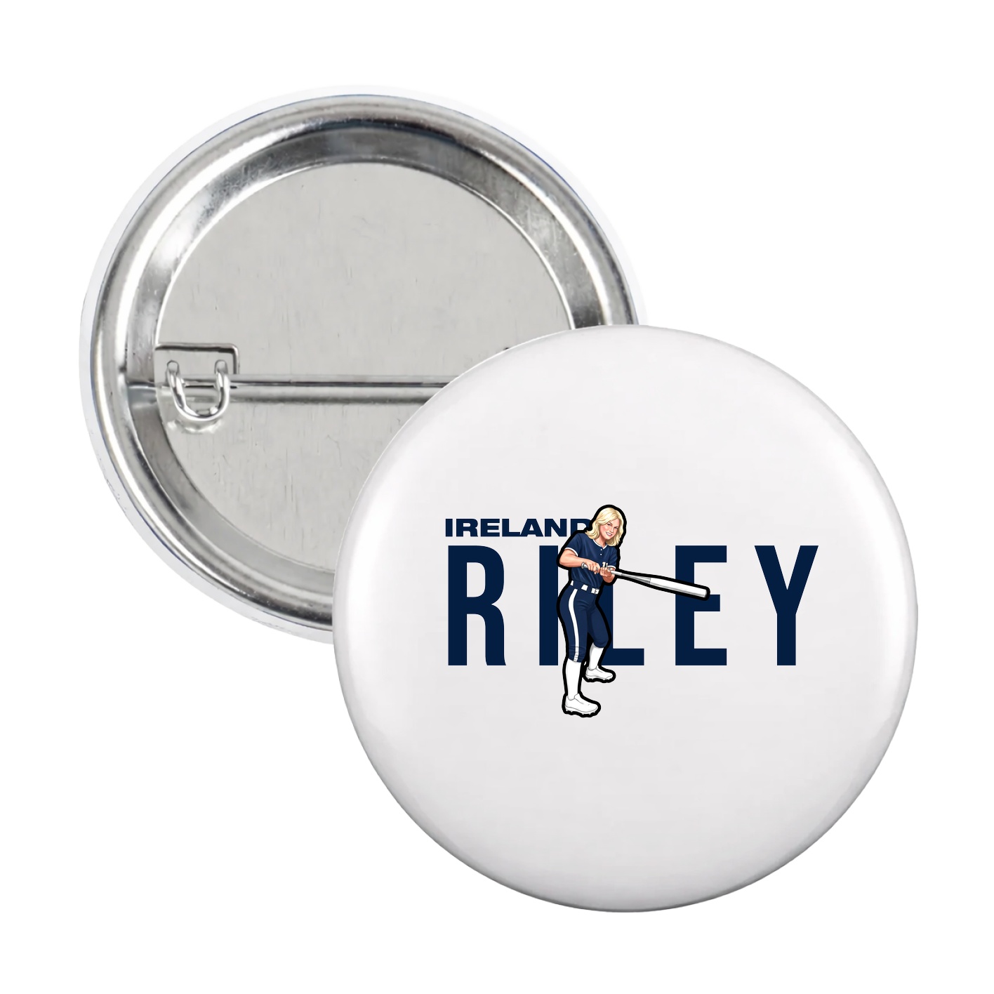 Game Day Button — Player Name in White