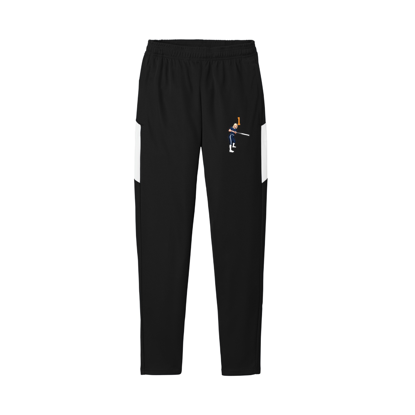Team Travel Pant — Number Top in Black/White