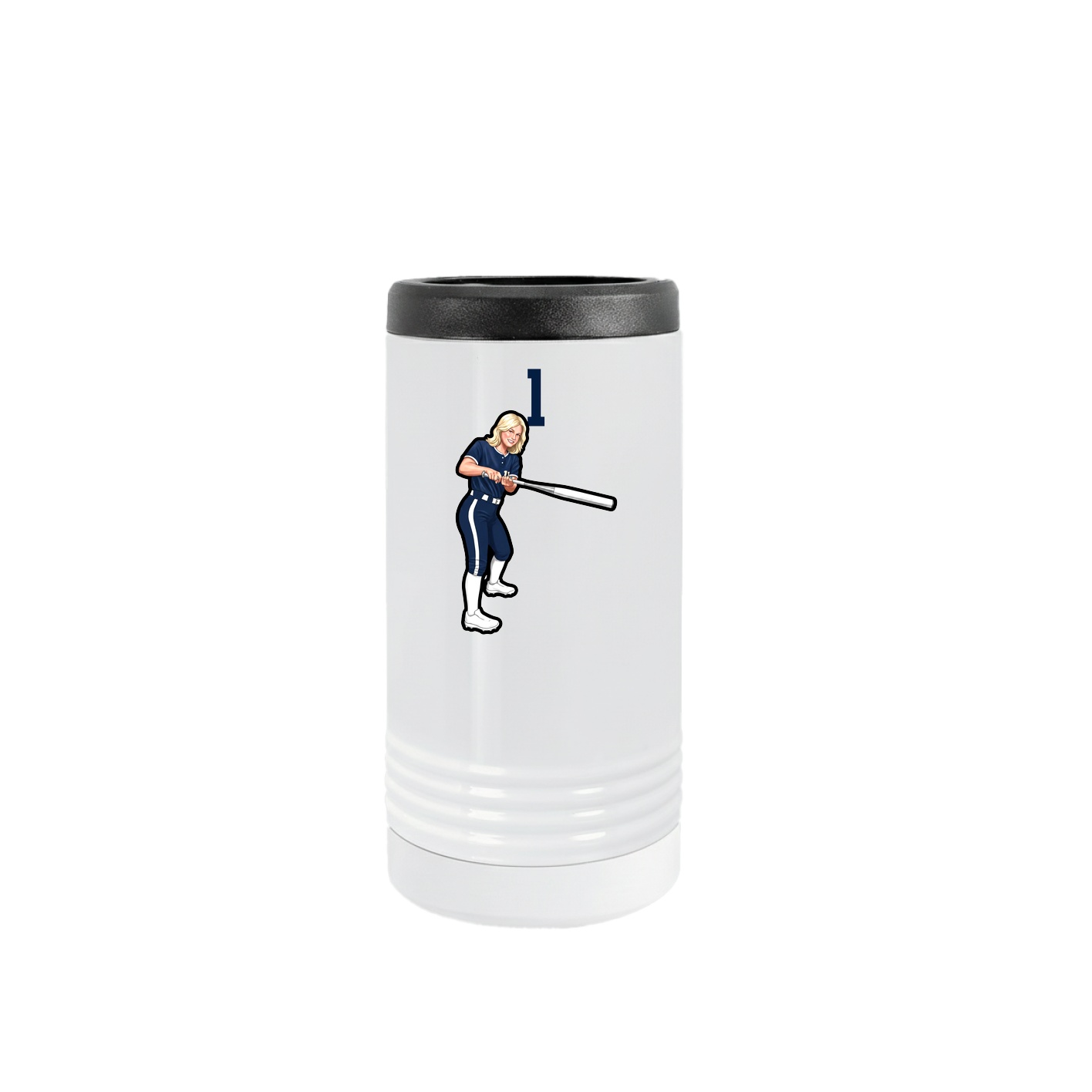 Slim Beverage Holder — Number Top in White