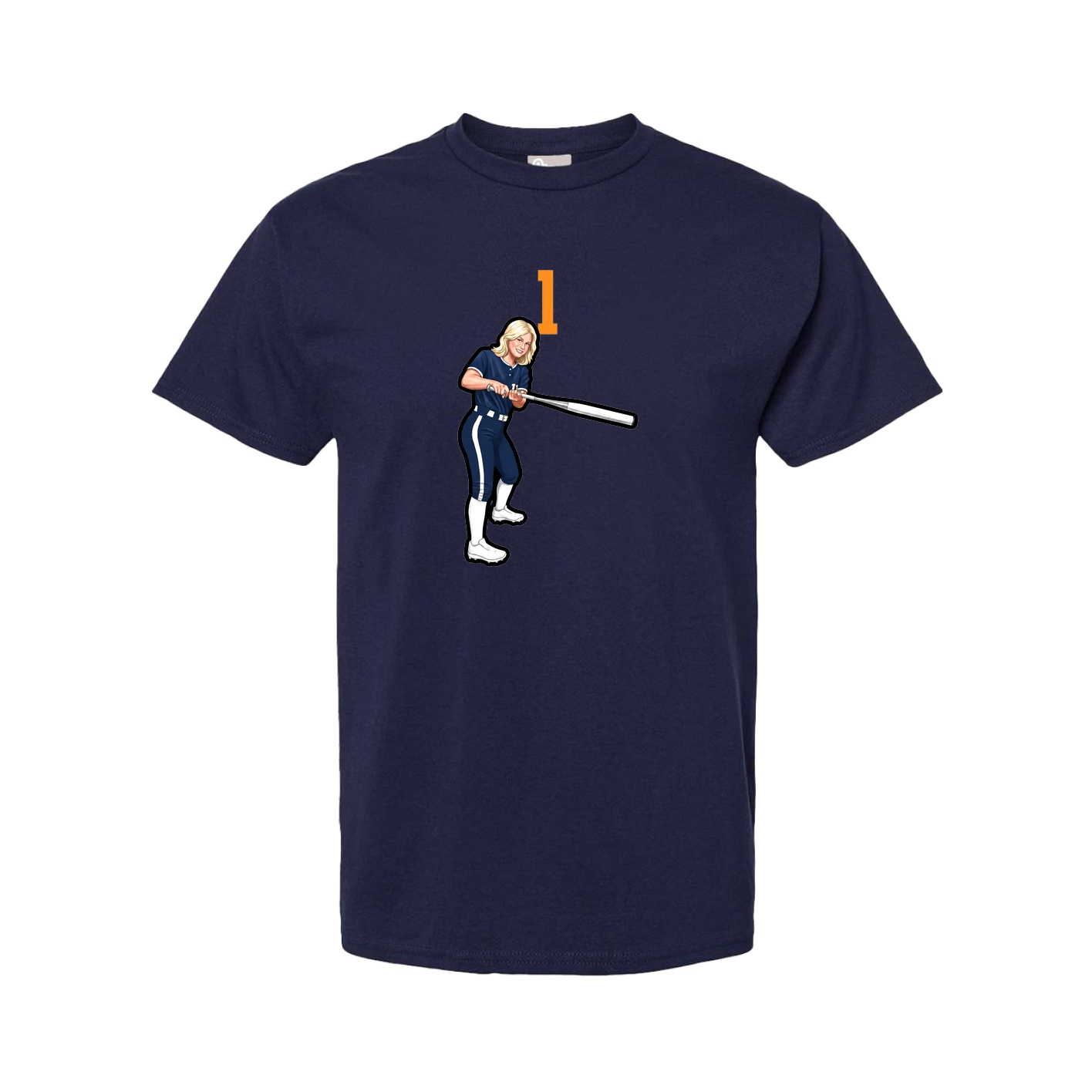 Youth Tee — Number Top in Navy