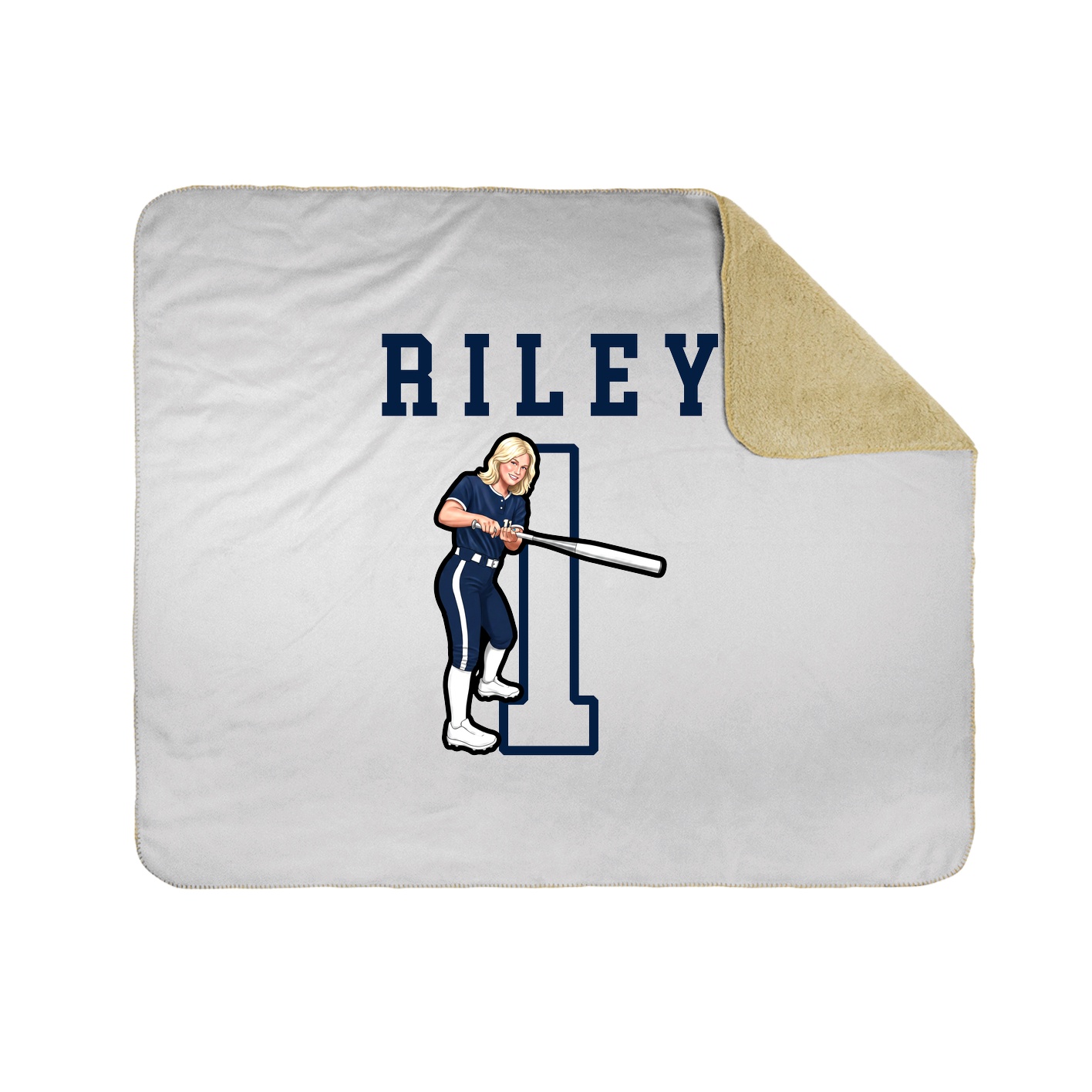 Throw Blanket — Shirsey in White