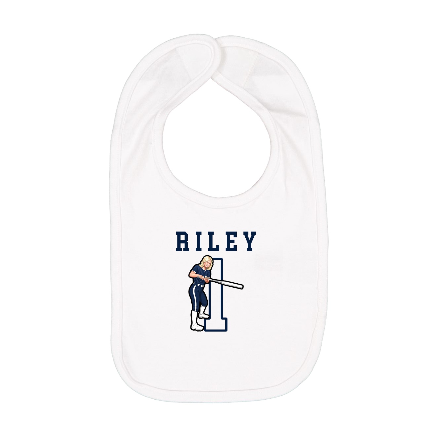 Infant Bib — Shirsey in White