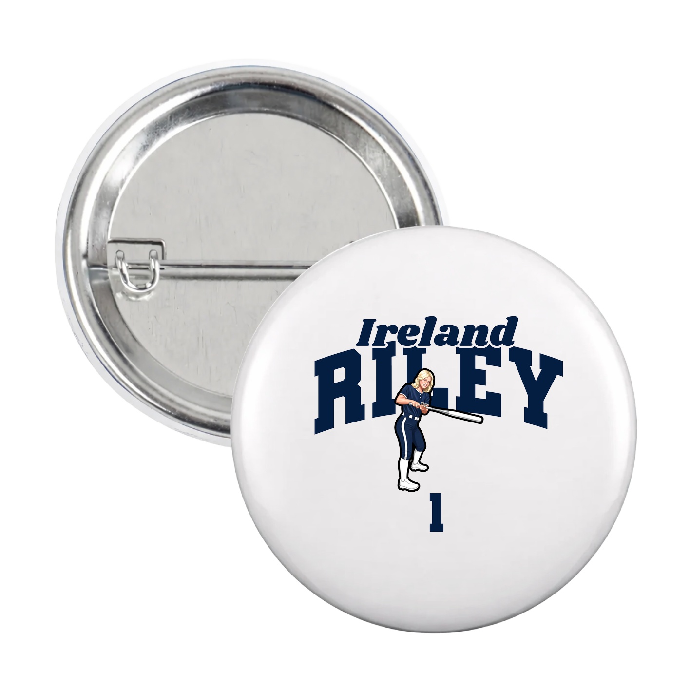 Game Day Button — Signature Arch in White
