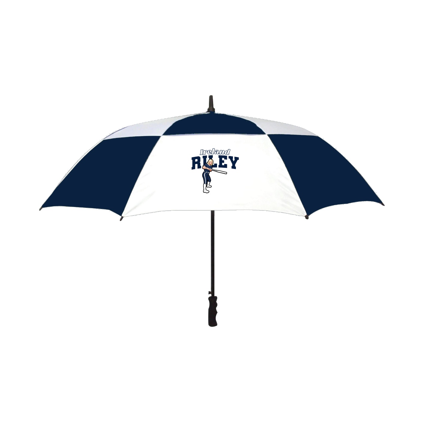 Golf Umbrella — Name Arch in Navy