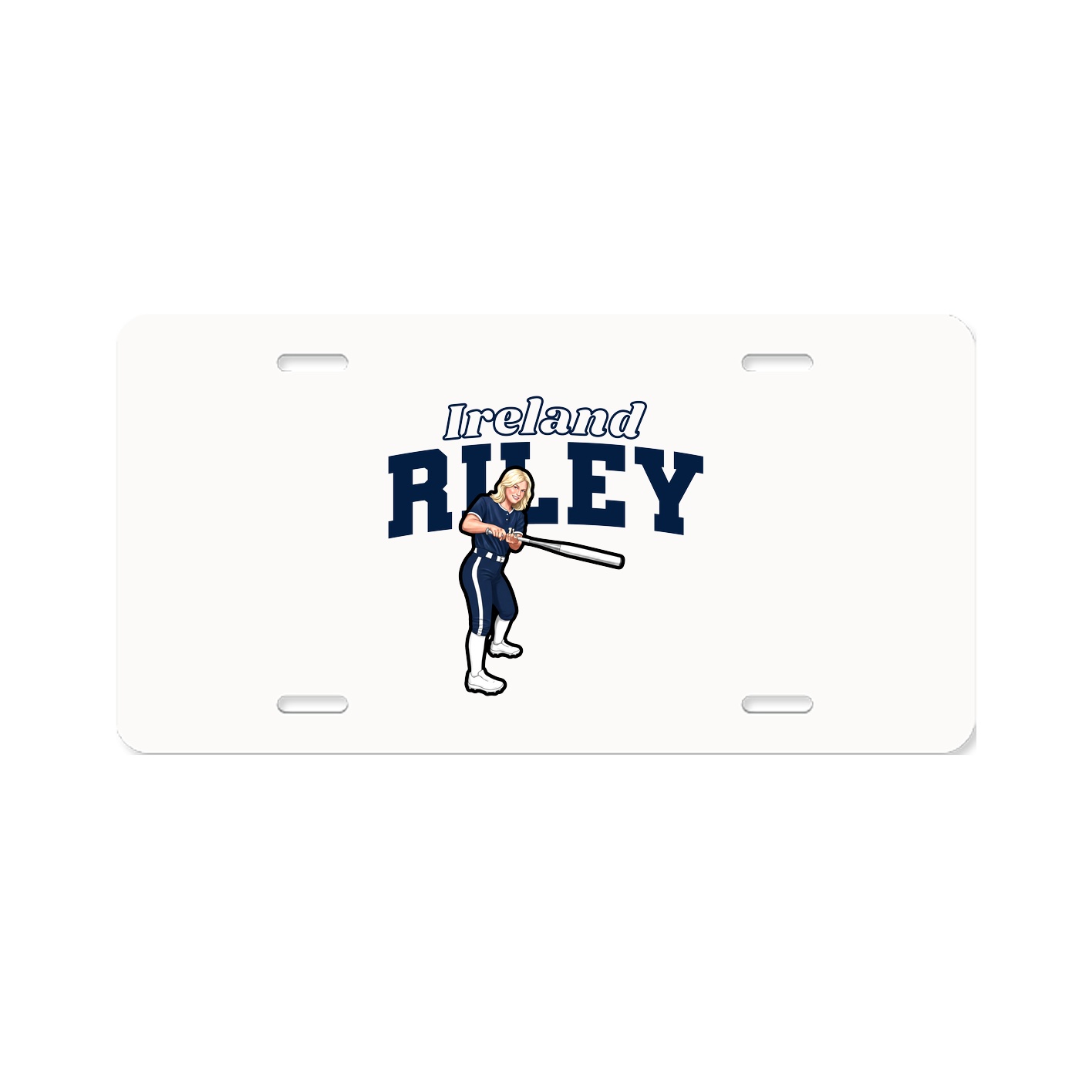 License Plate — Name Arch in Classic