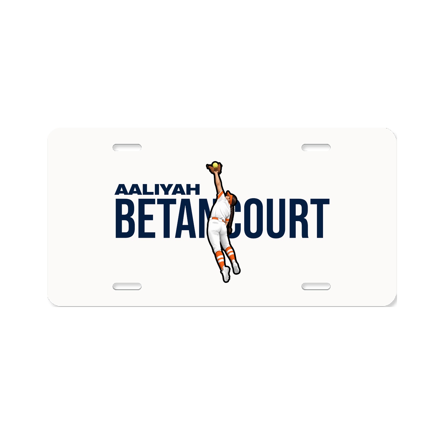 License Plate — Player Name in Classic