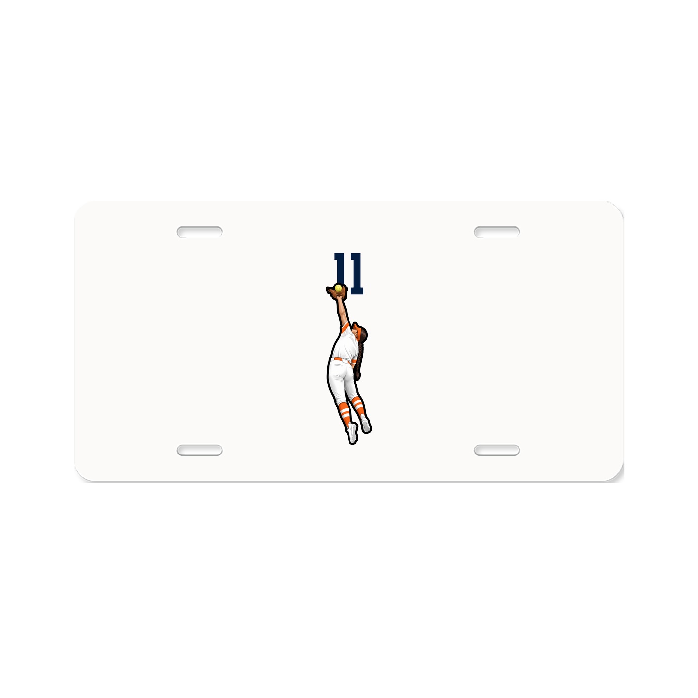 License Plate — Number Top in Classic