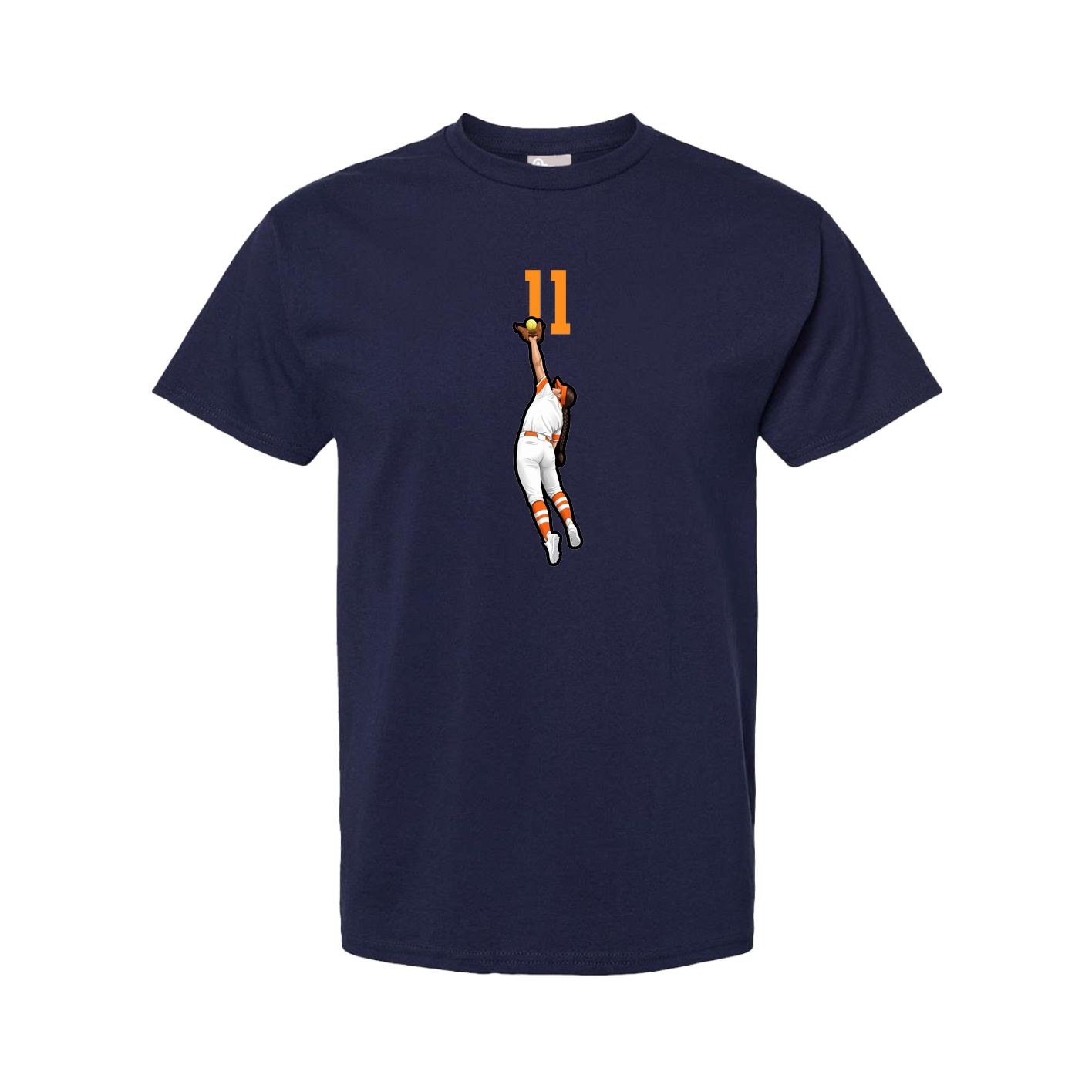 Tee — Number Top in Navy