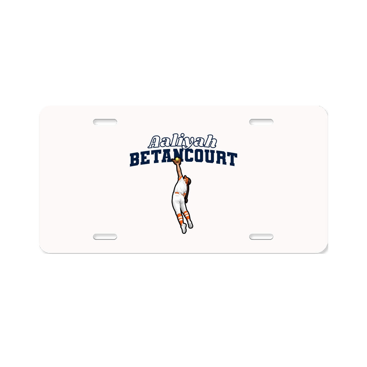 License Plate — Name Arch in Classic