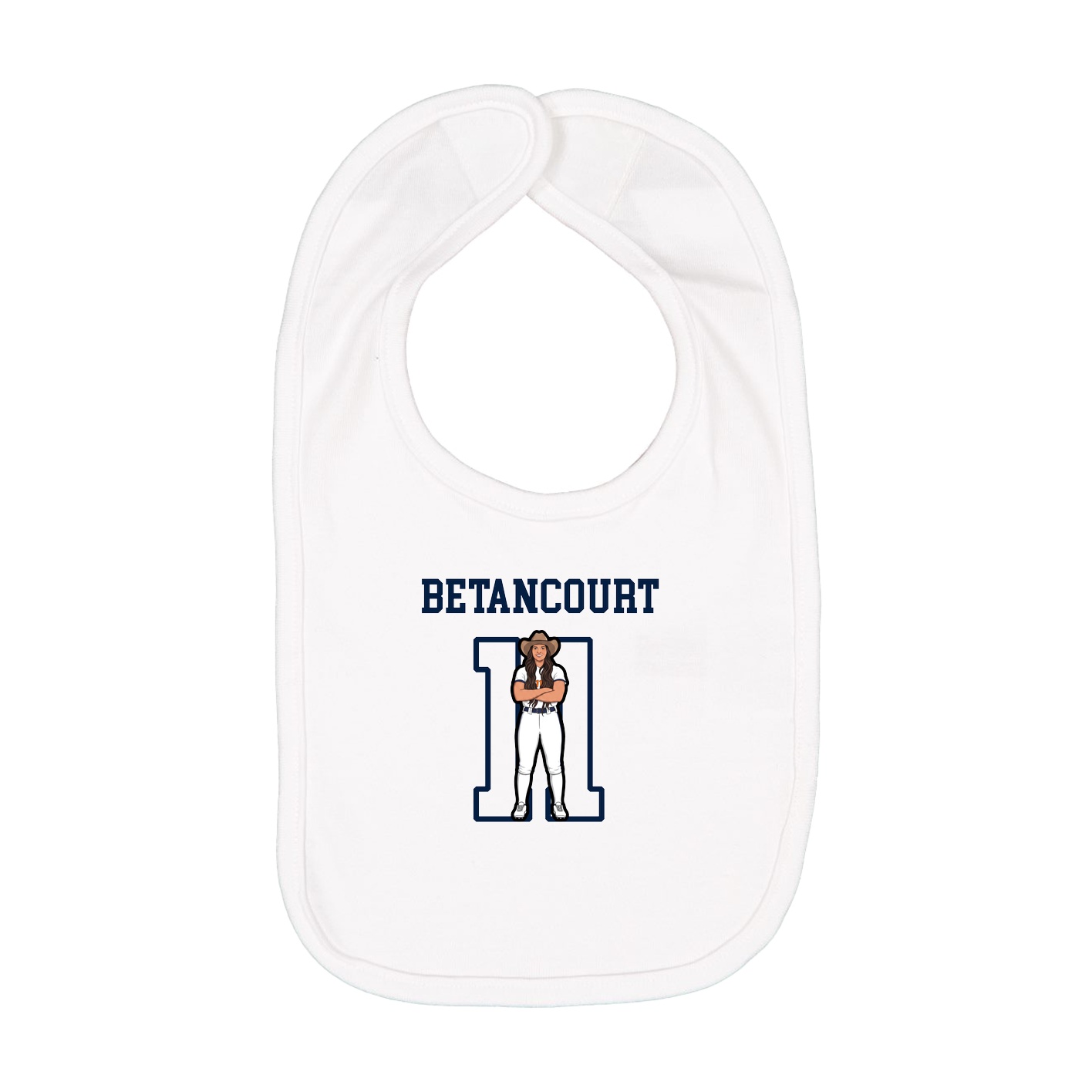 Infant Bib — Shirsey in White