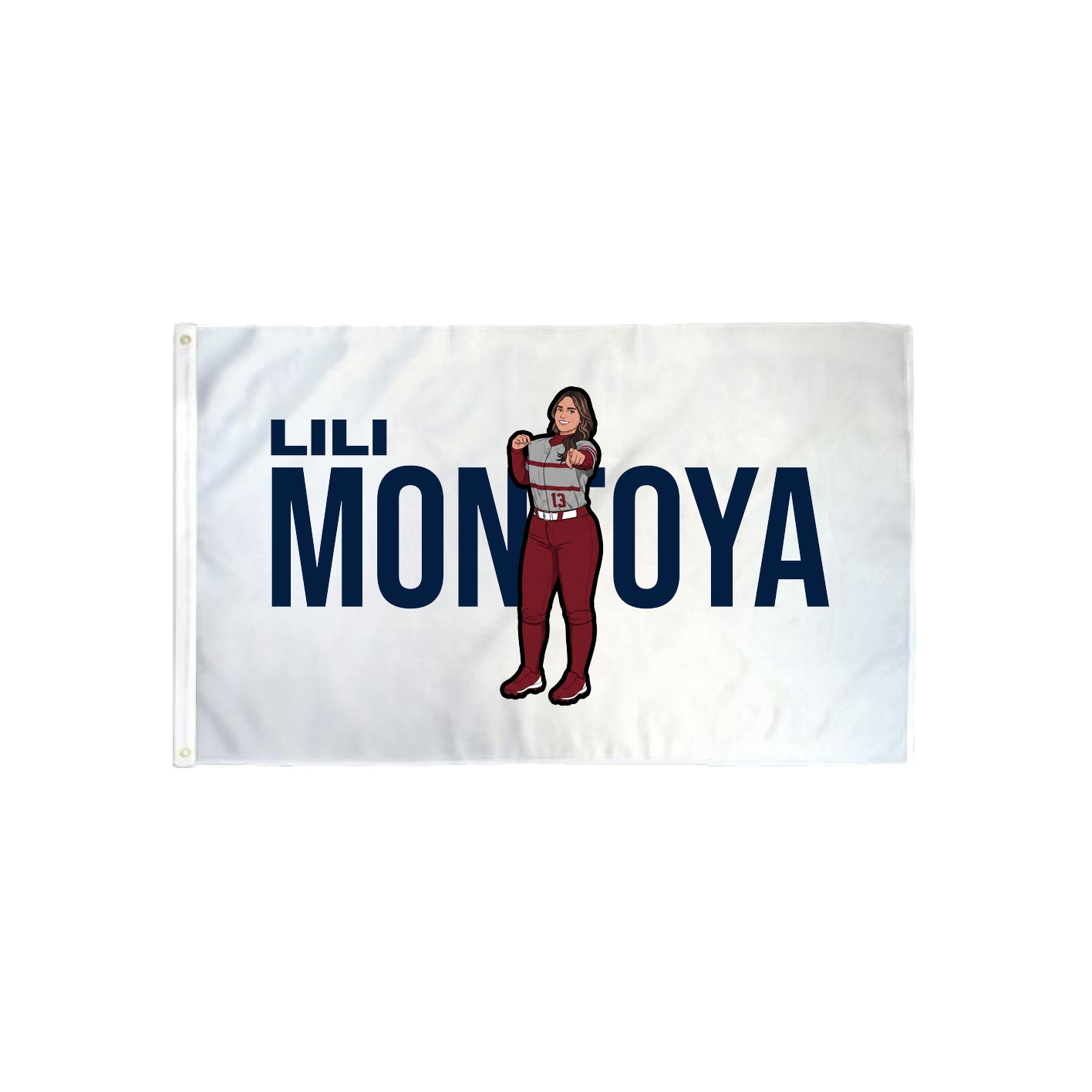 3x5 Flag — Player Name in Classic