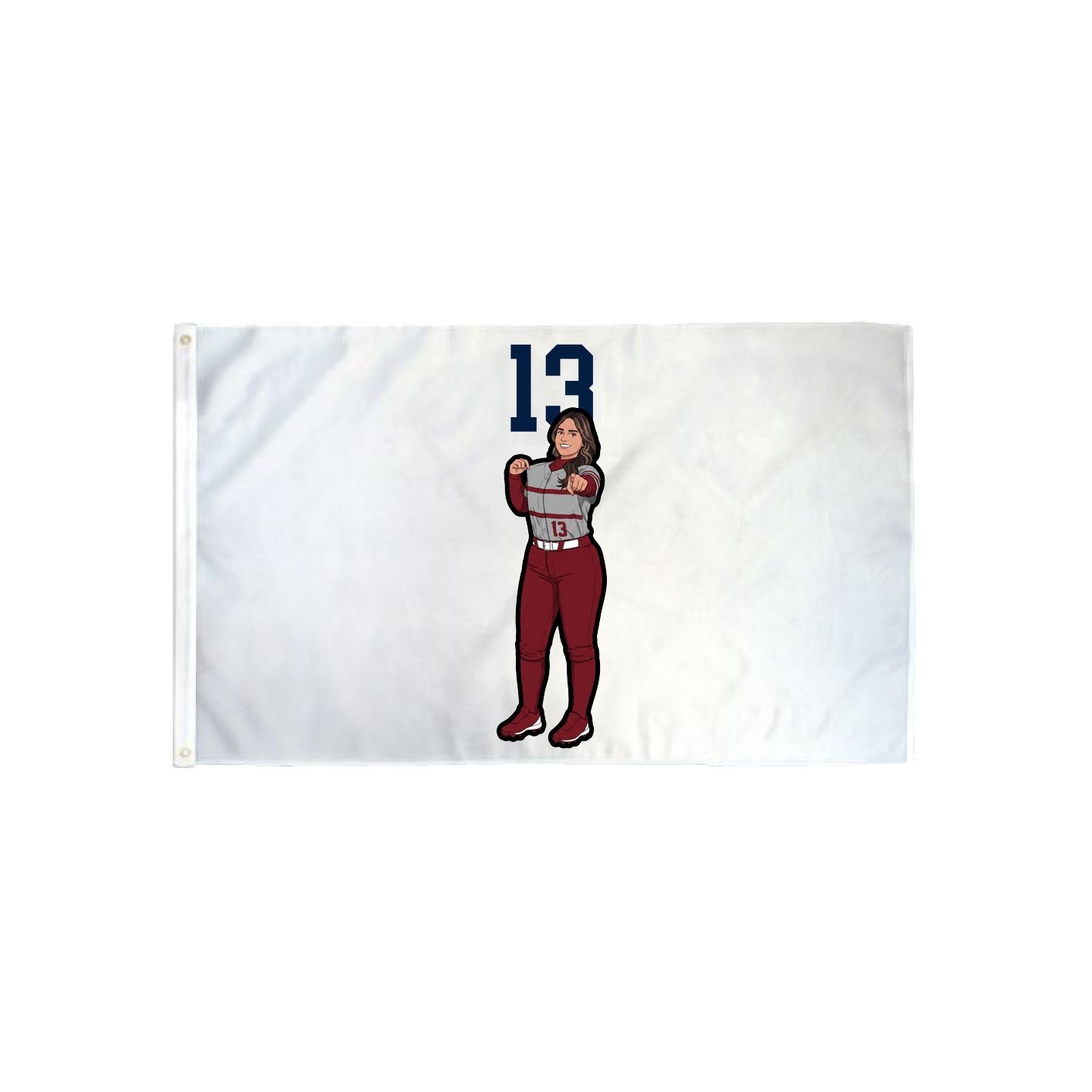 3x5 Flag — Number Top in Classic