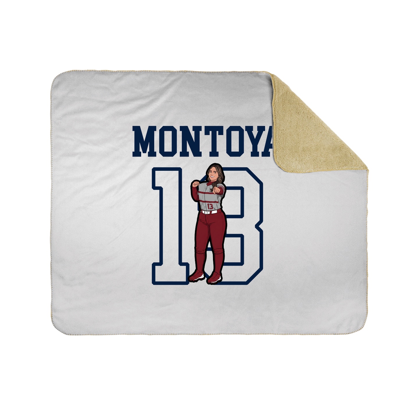 Throw Blanket — Shirsey in White