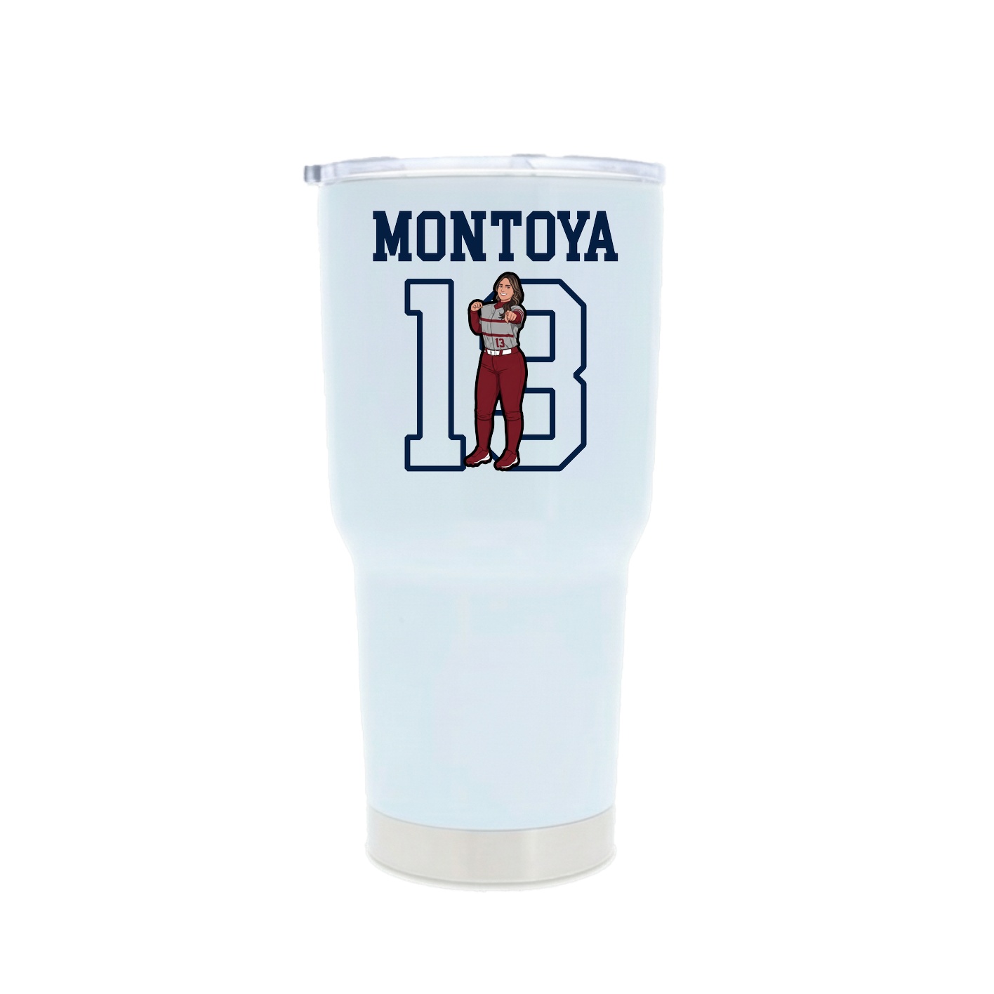 30oz Stainless Steel Tumbler — Shirsey in White