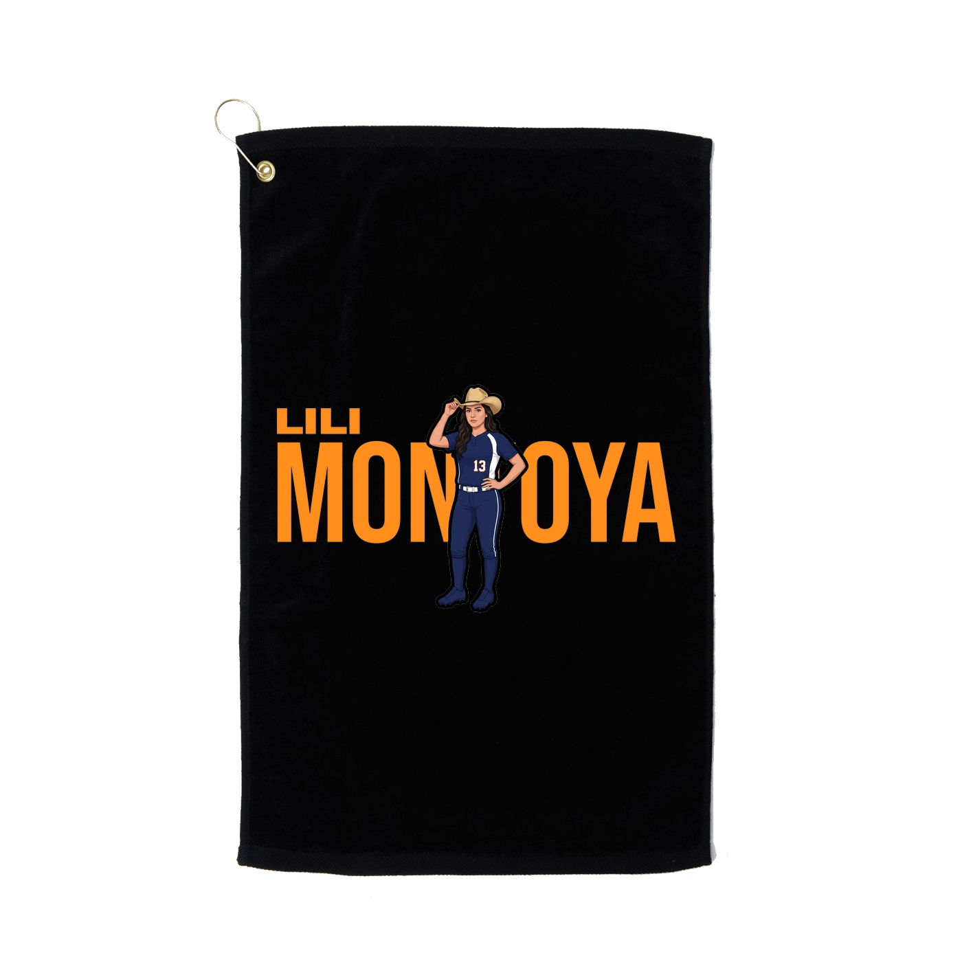 Golf Towel — Player Name in Black