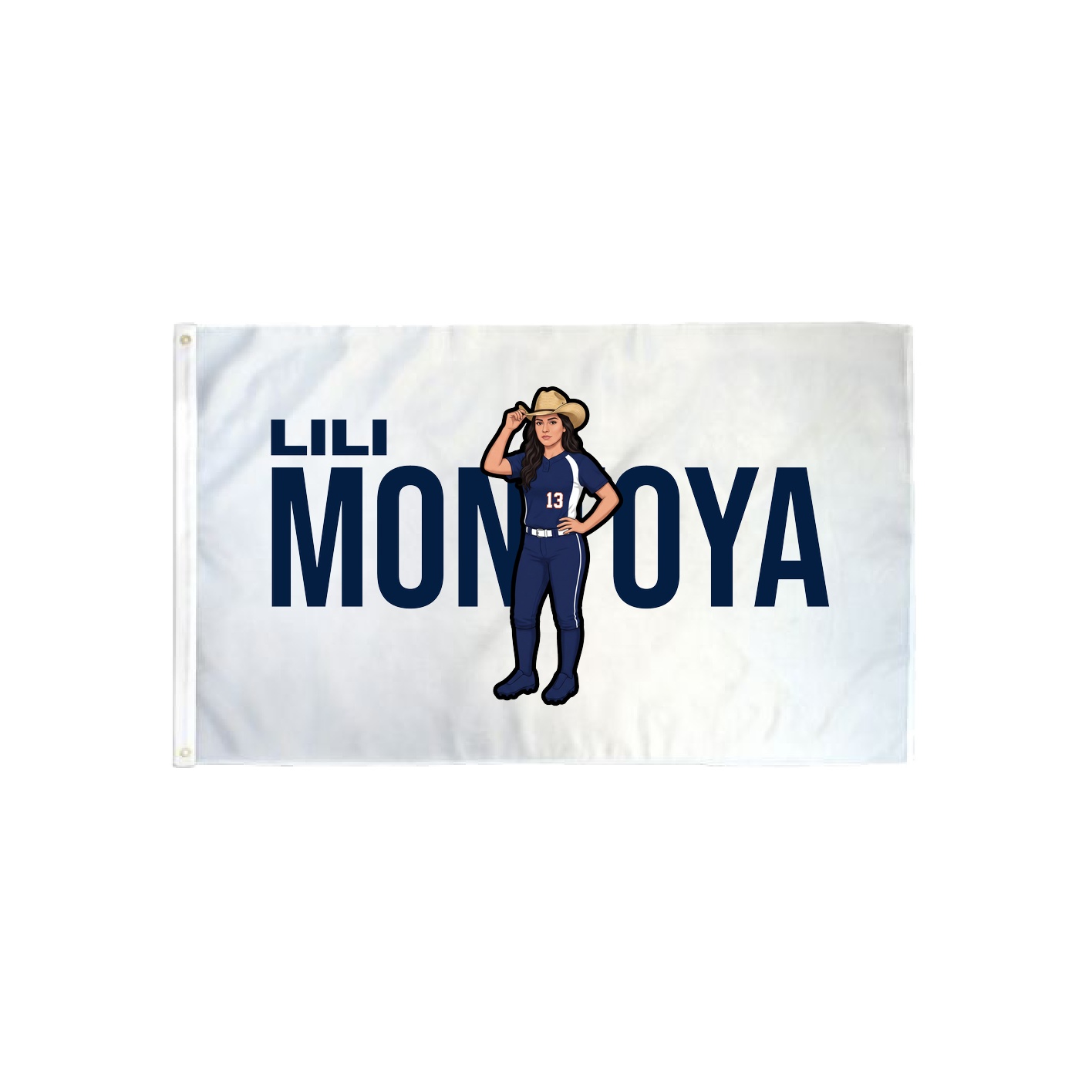 3x5 Flag — Player Name in Classic