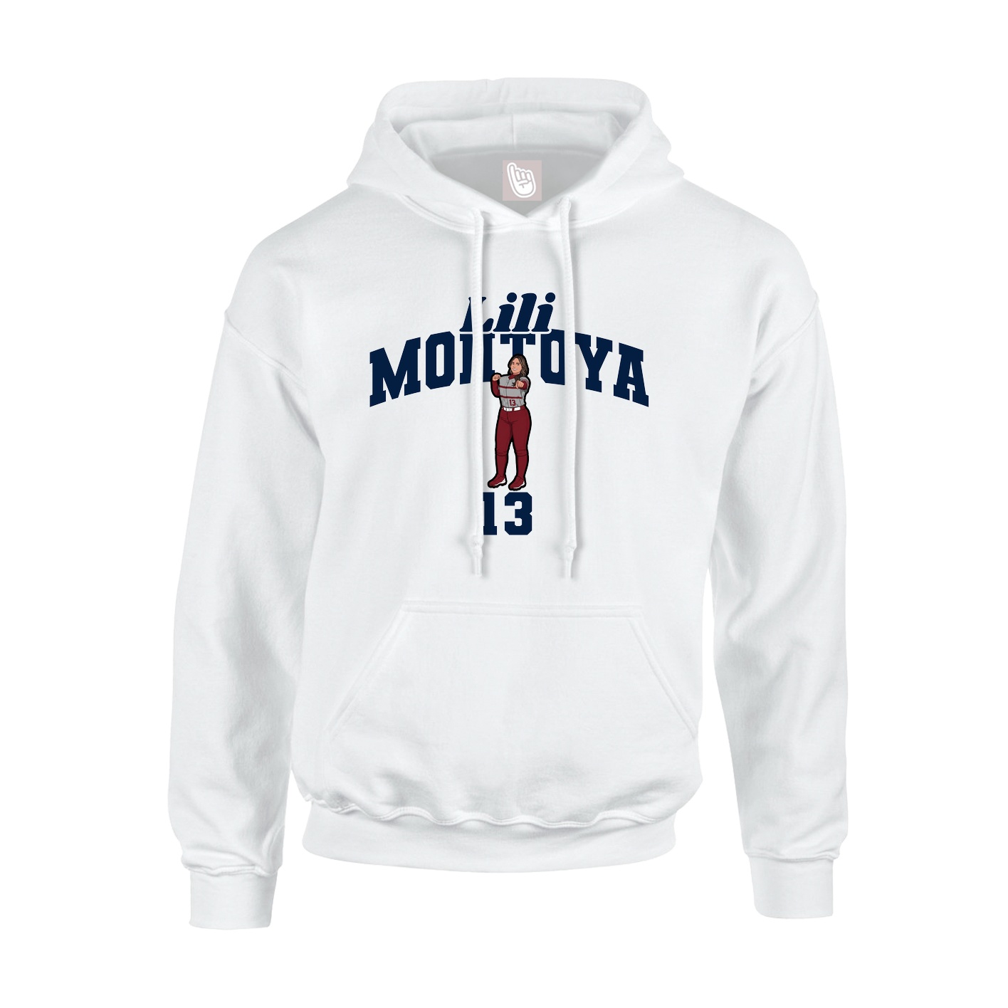 Hoodie — Signature Arch in White