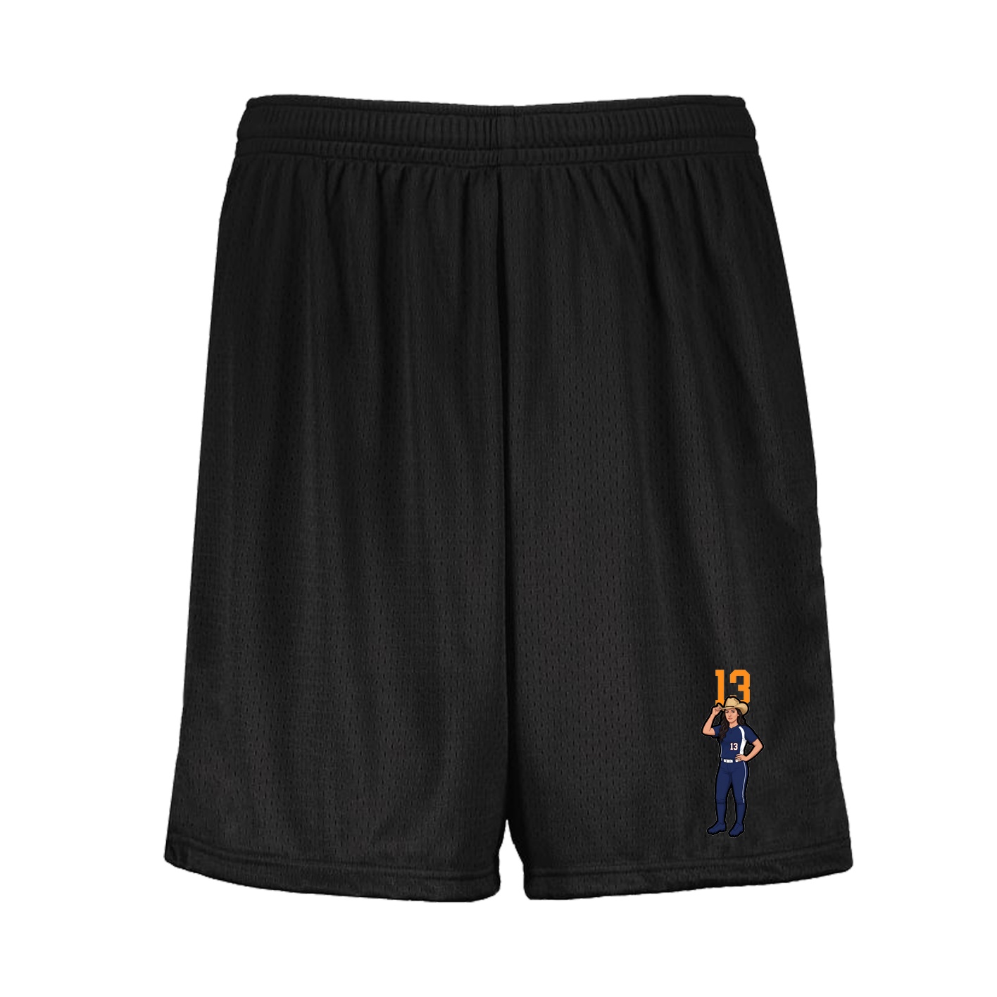 Shorts — Number Top in Black