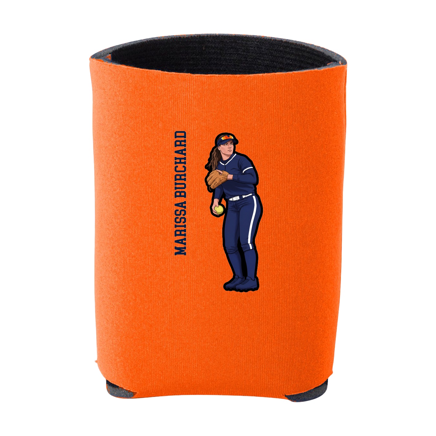 Can Holder — Name Vertical in Orange