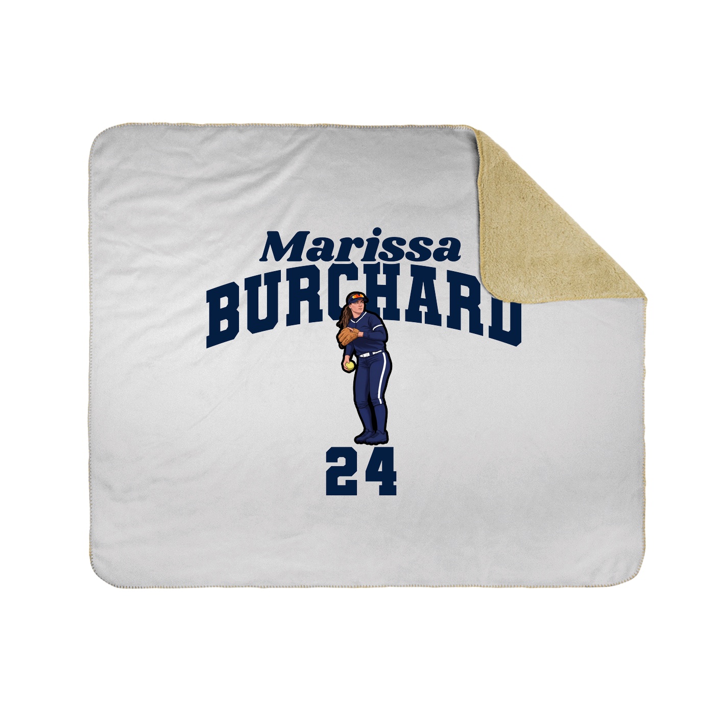 Throw Blanket — Signature Arch in White