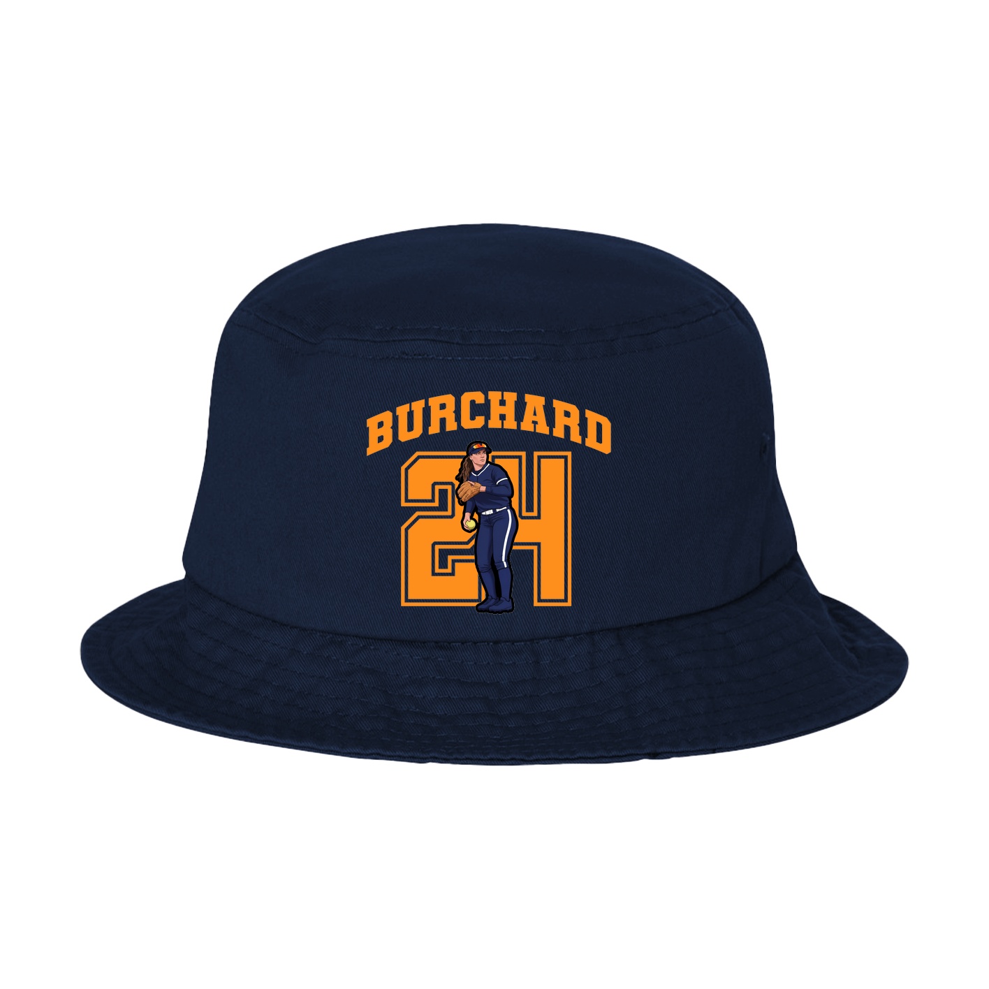 Bucket Cap — Number in Navy
