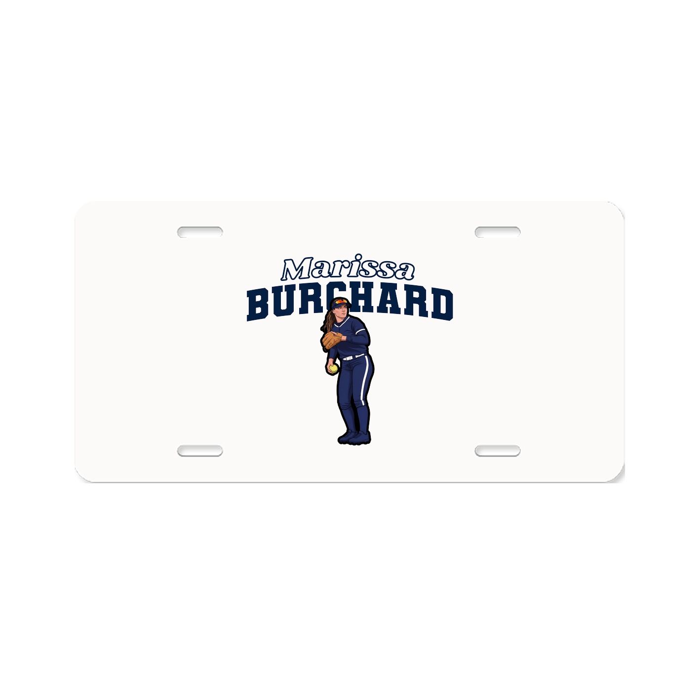 License Plate — Name Arch in Classic